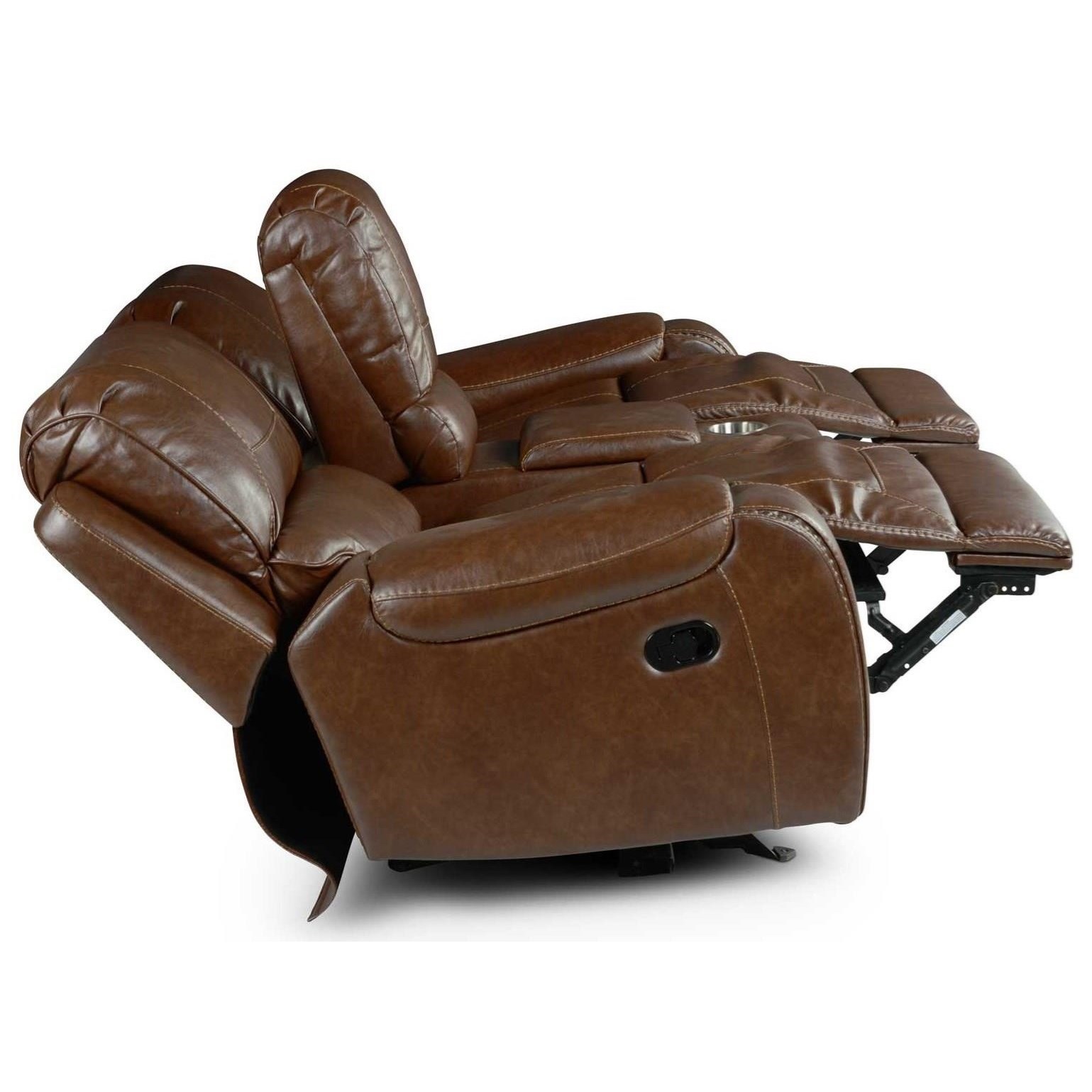 Steve Silver Keily Manual Motion Glider Recliner Loveseat A1 Furniture & Mattress Reclining