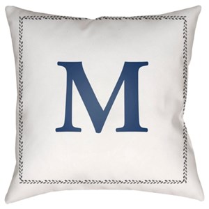 Surya Initials Pillow