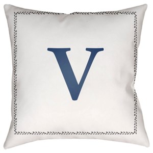 Surya Initials Pillow