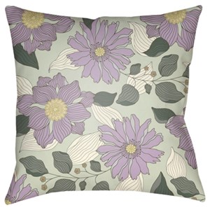 Surya Moody Floral Pillow