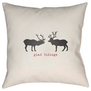 Surya Reindeer Pillow