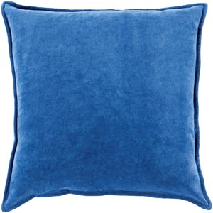 Surya Cotton Velvet 22 x 22 x 5 Down Throw Pillow