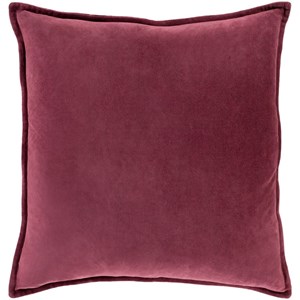 Surya Cotton Velvet 20 x 20 x 4 Down Throw Pillow