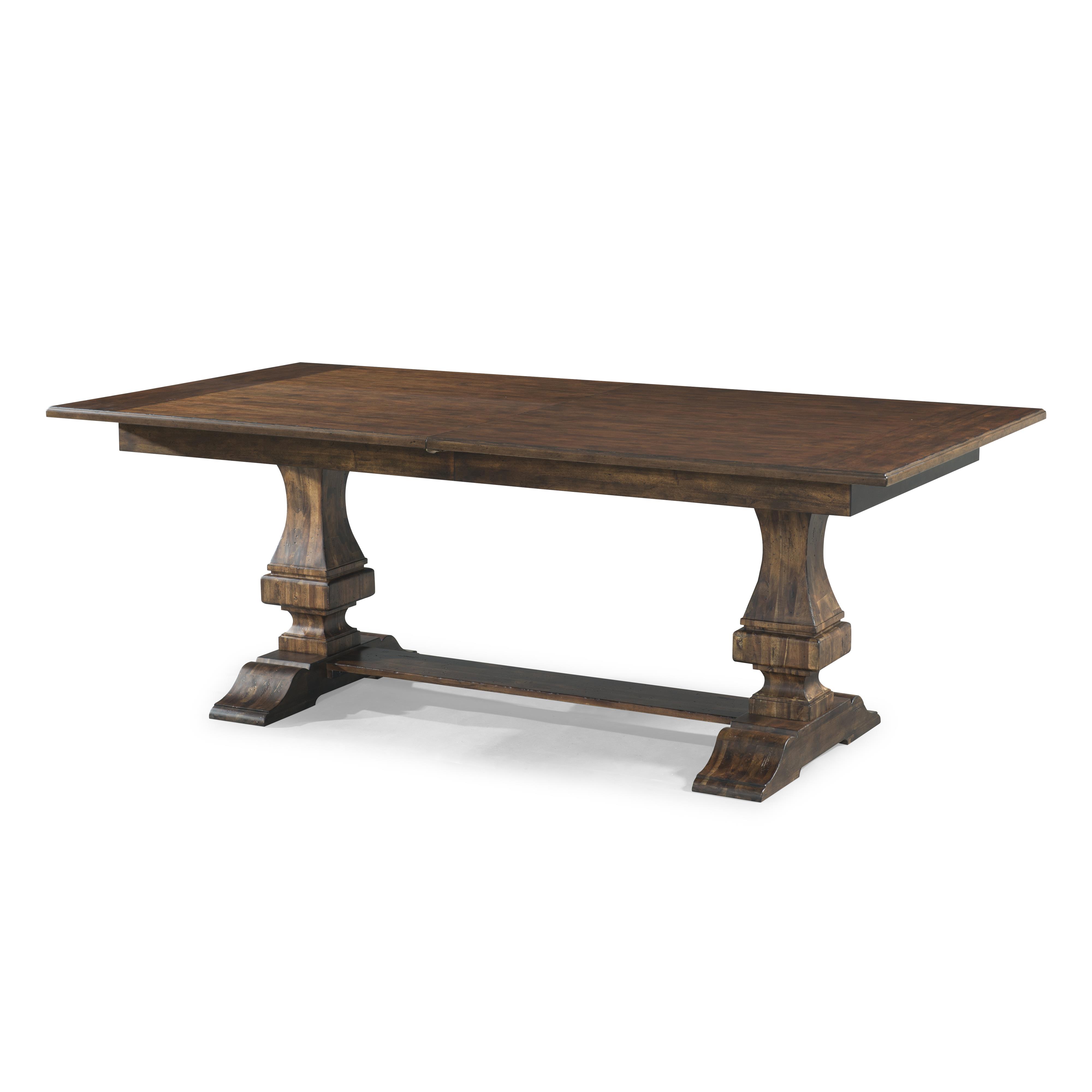 Trisha Yearwood Home Collection by Klaussner Trisha Yearwood Home Trisha's Trestle Table with 18 ...
