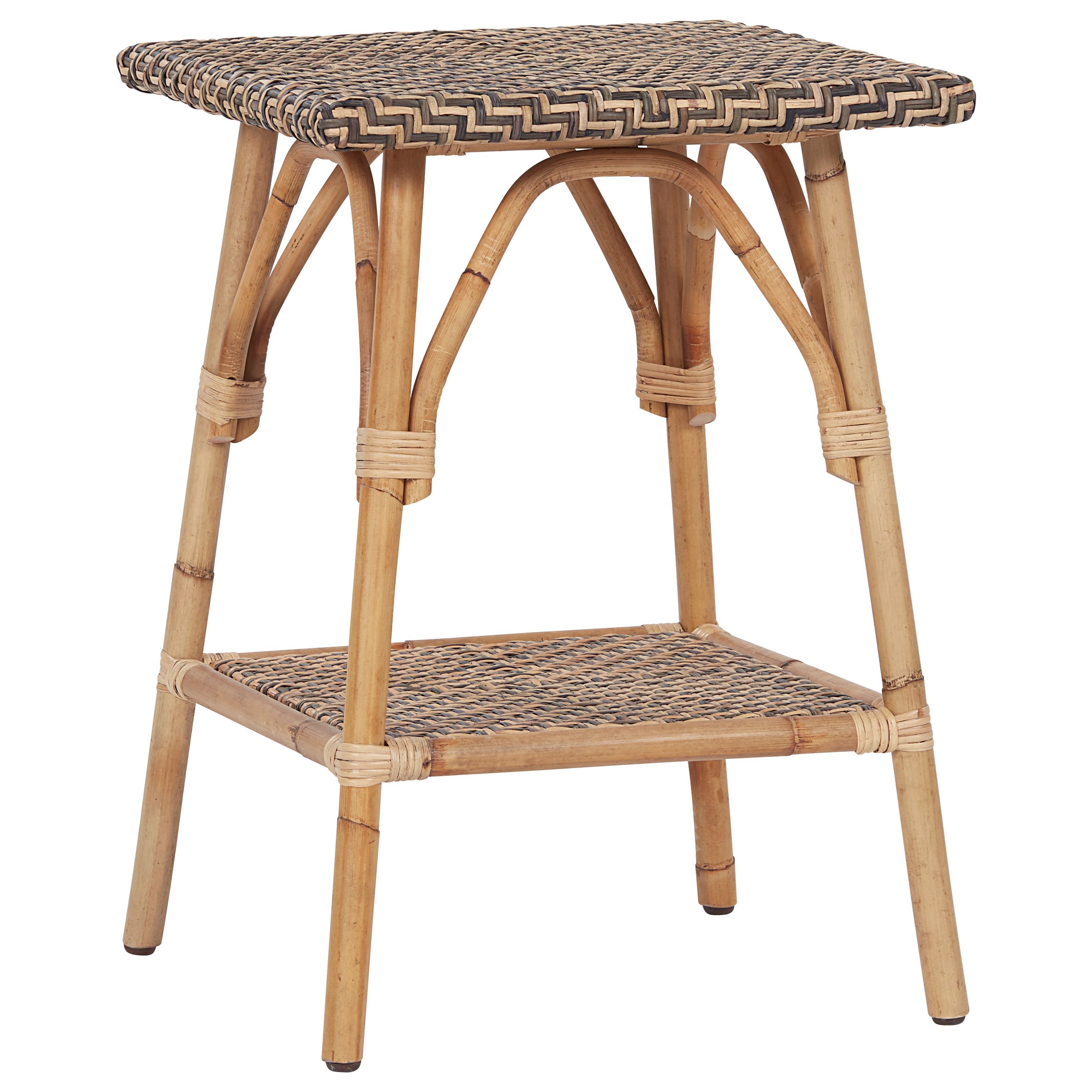 Universal Coastal Living Home Getaway U033E802 Tropical Rattan Accent Table Baer's Furniture