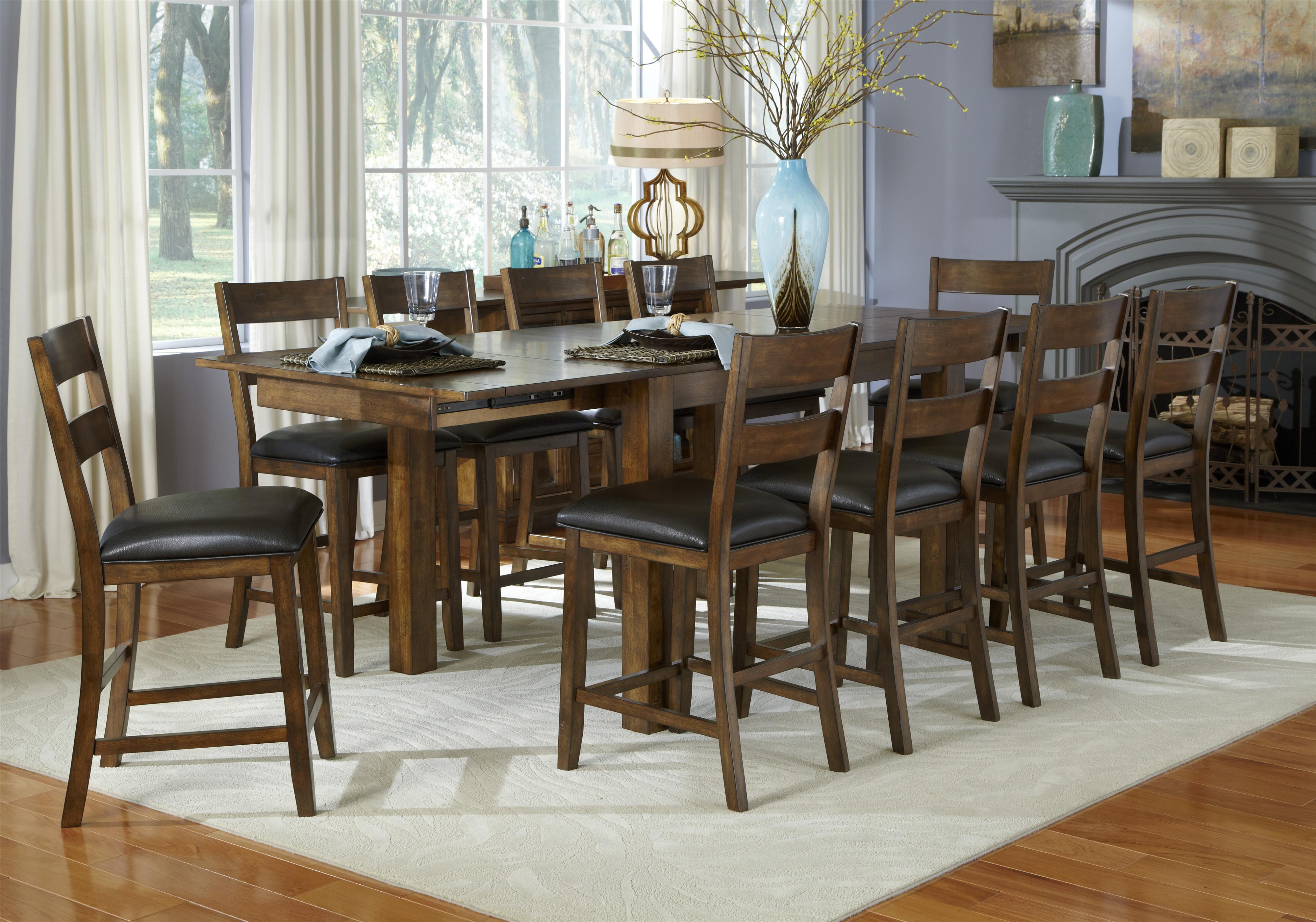 11 Piece Gathering Table and Chairs Set