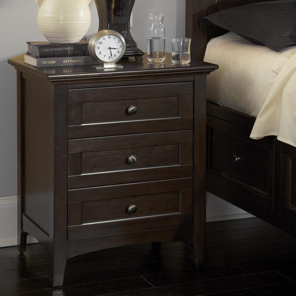 AA Westlake Transitional 3 Drawer Night Stand with Cord Managment