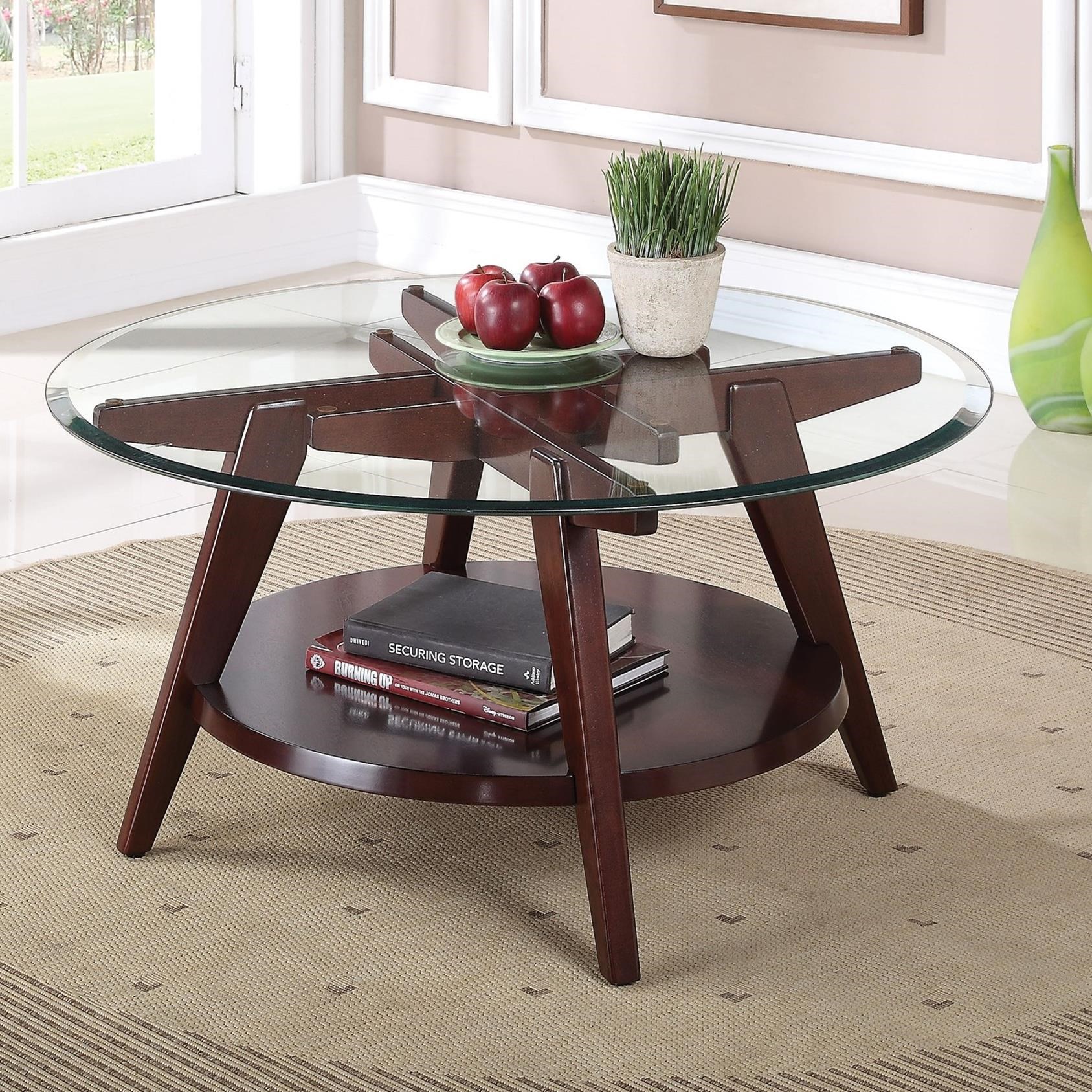 Modern Round Coffee Table With Storage / Luxury Modern Round Coffee