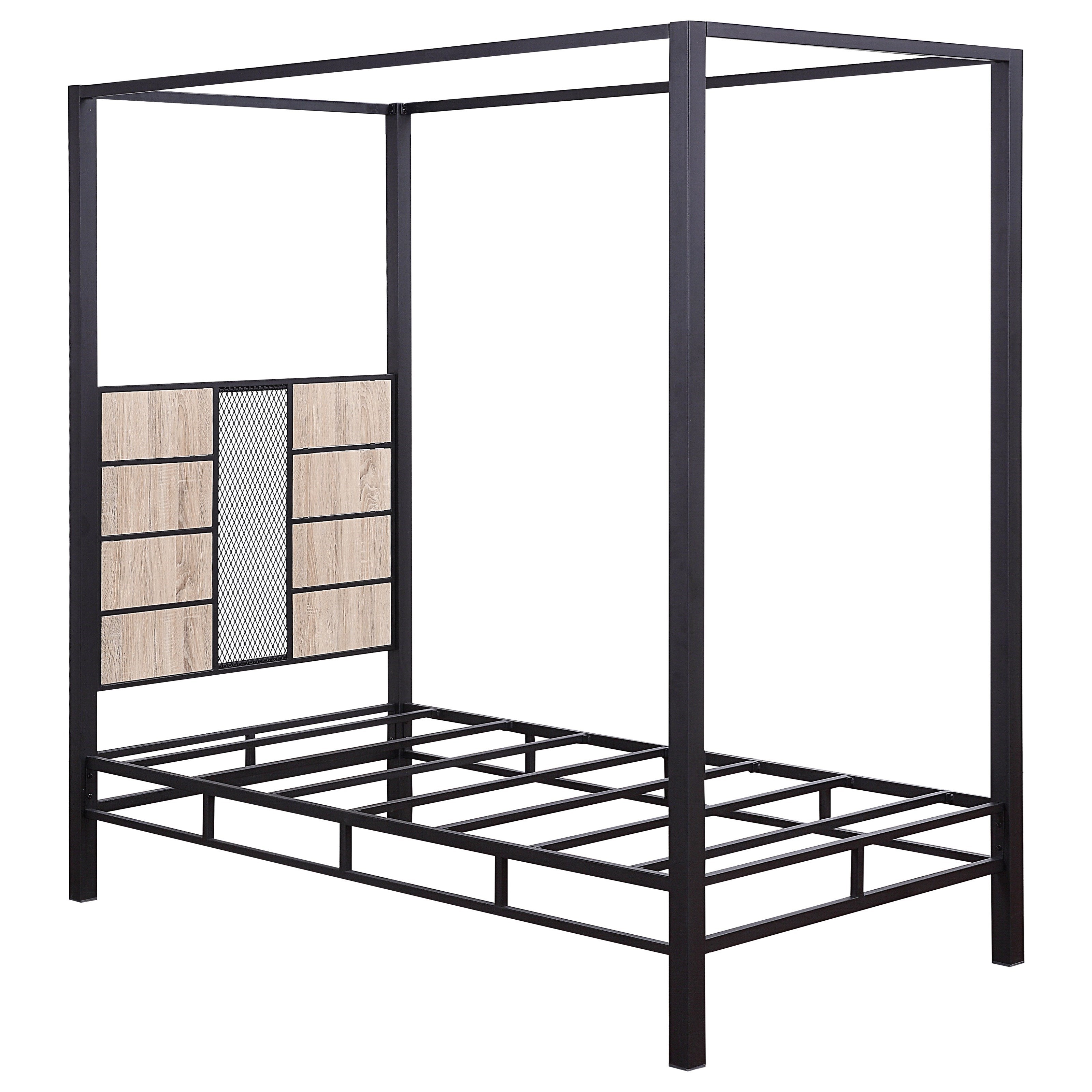 Acme Furniture Baara Industrial Twin Canopy Bed A1 Furniture