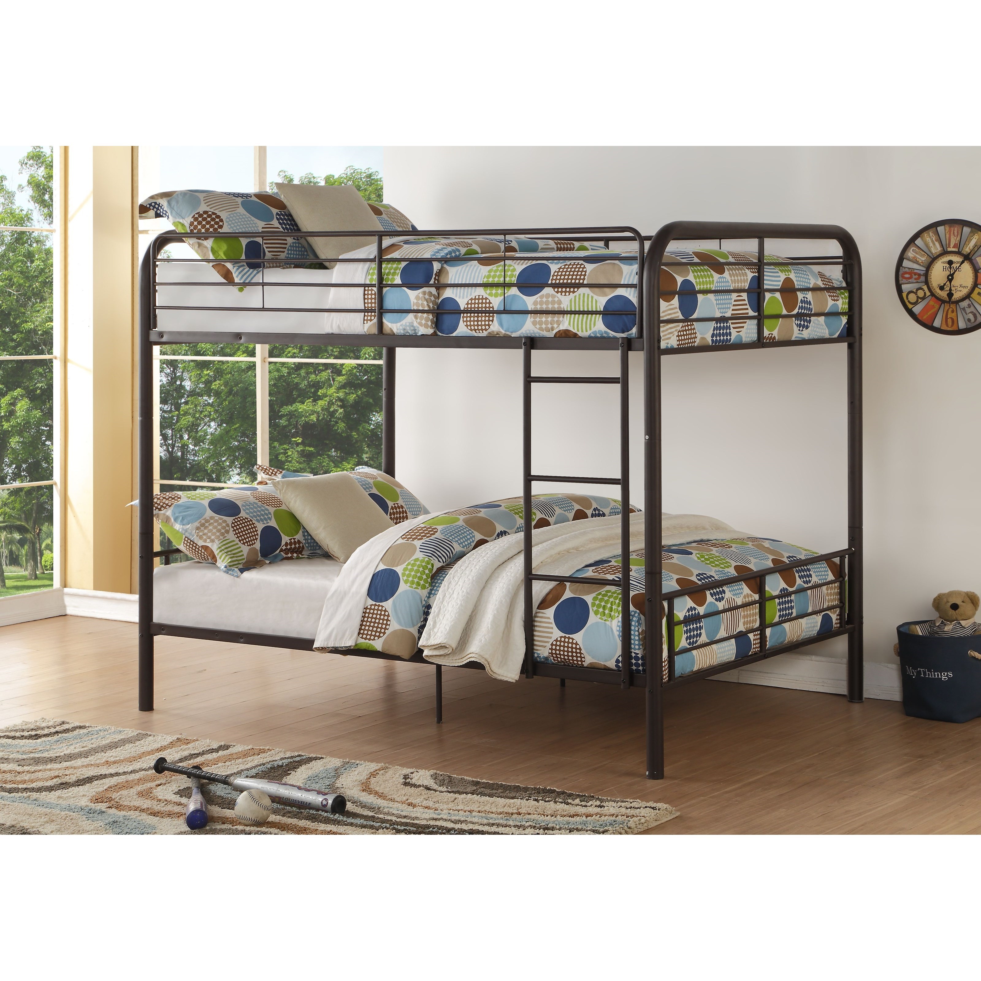 Acme Furniture Bristol Metal Full over Full Bunk Bed Dream Home Interiors Bunk Beds