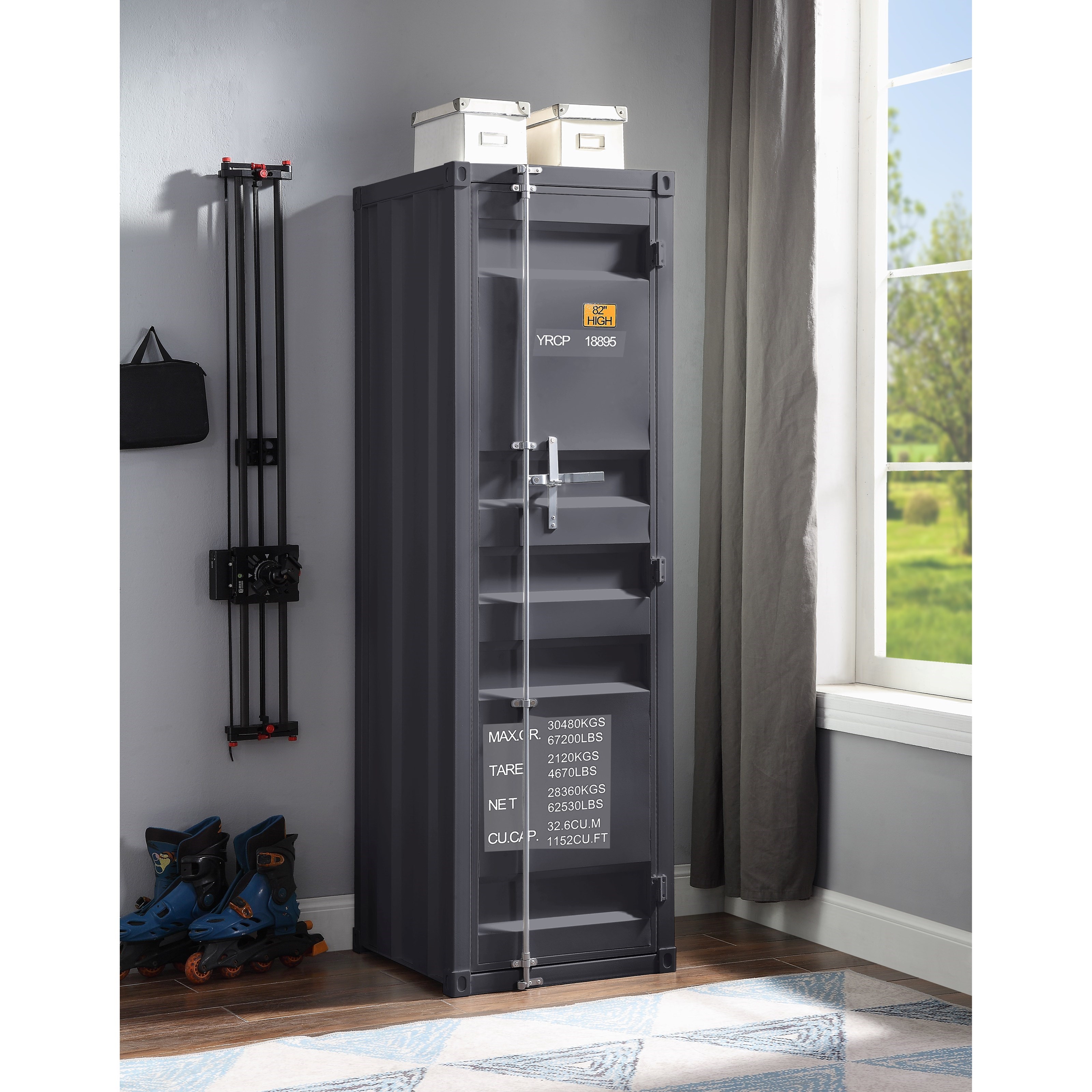 Acme Furniture Cargo 35926 Wardrobe (Single Door) | Corner