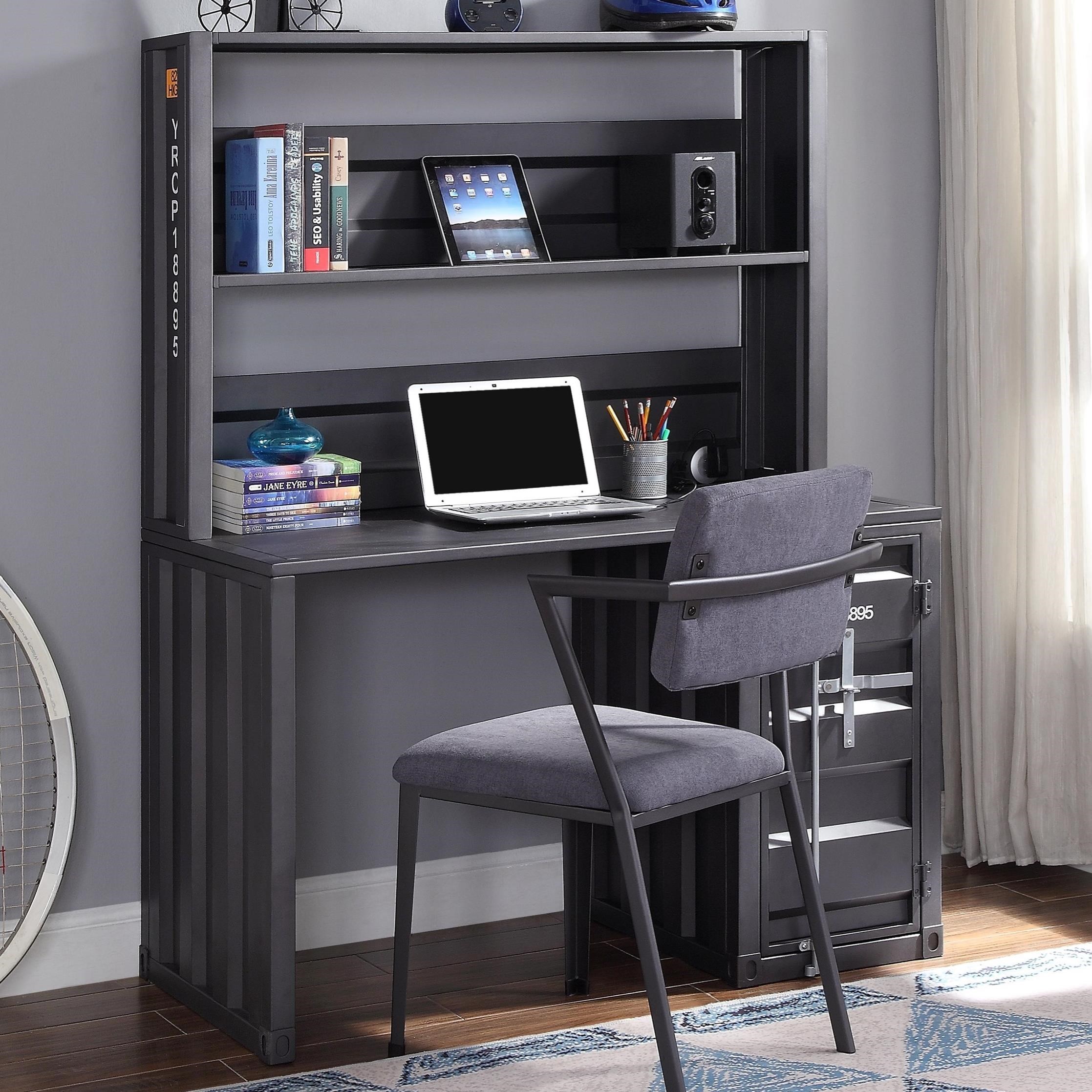 Acme Furniture Cargo 37897 Desk & Hutch with Container Style Corner