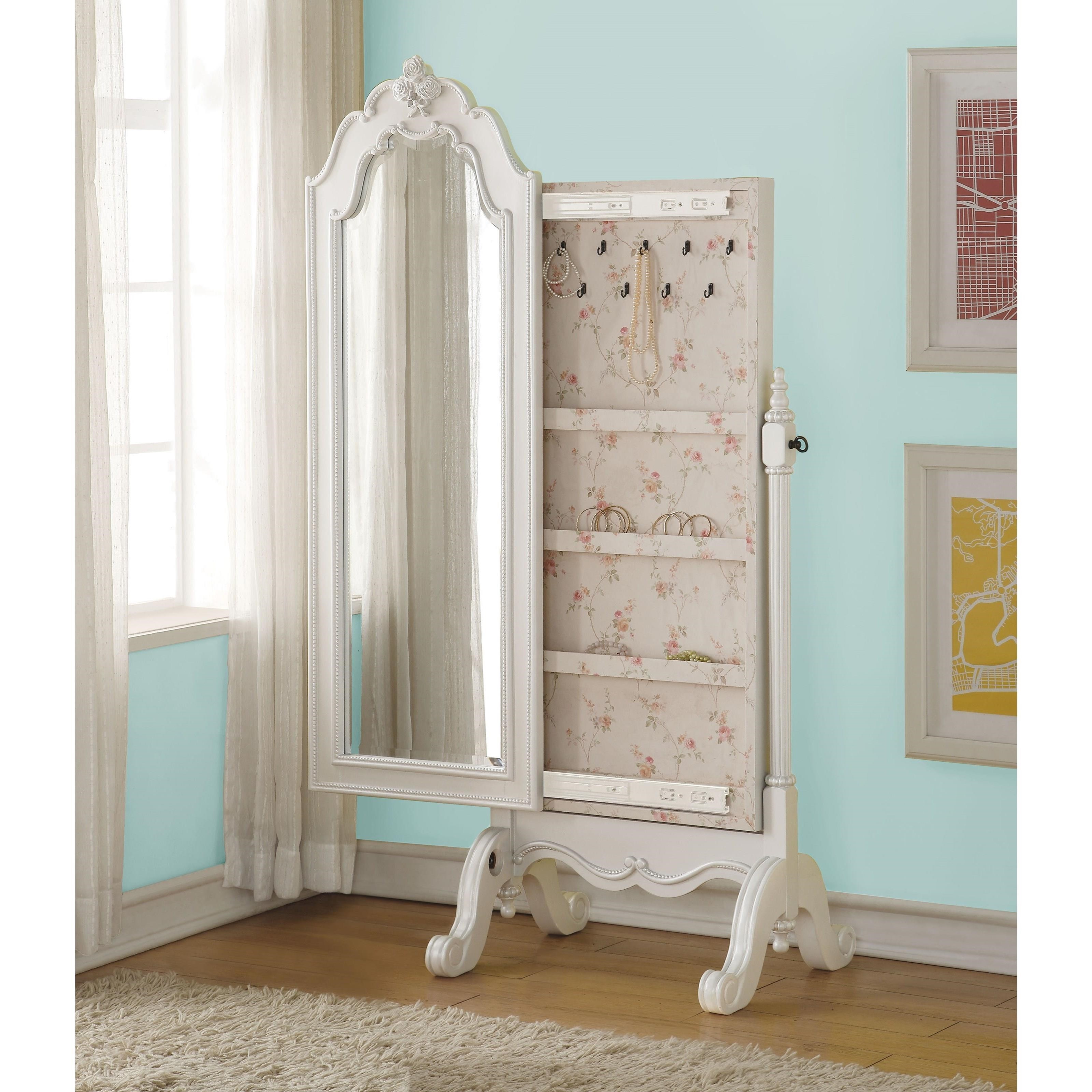 Acme Furniture Edalene Jewelry Armoire (Cheval) Value City Furniture