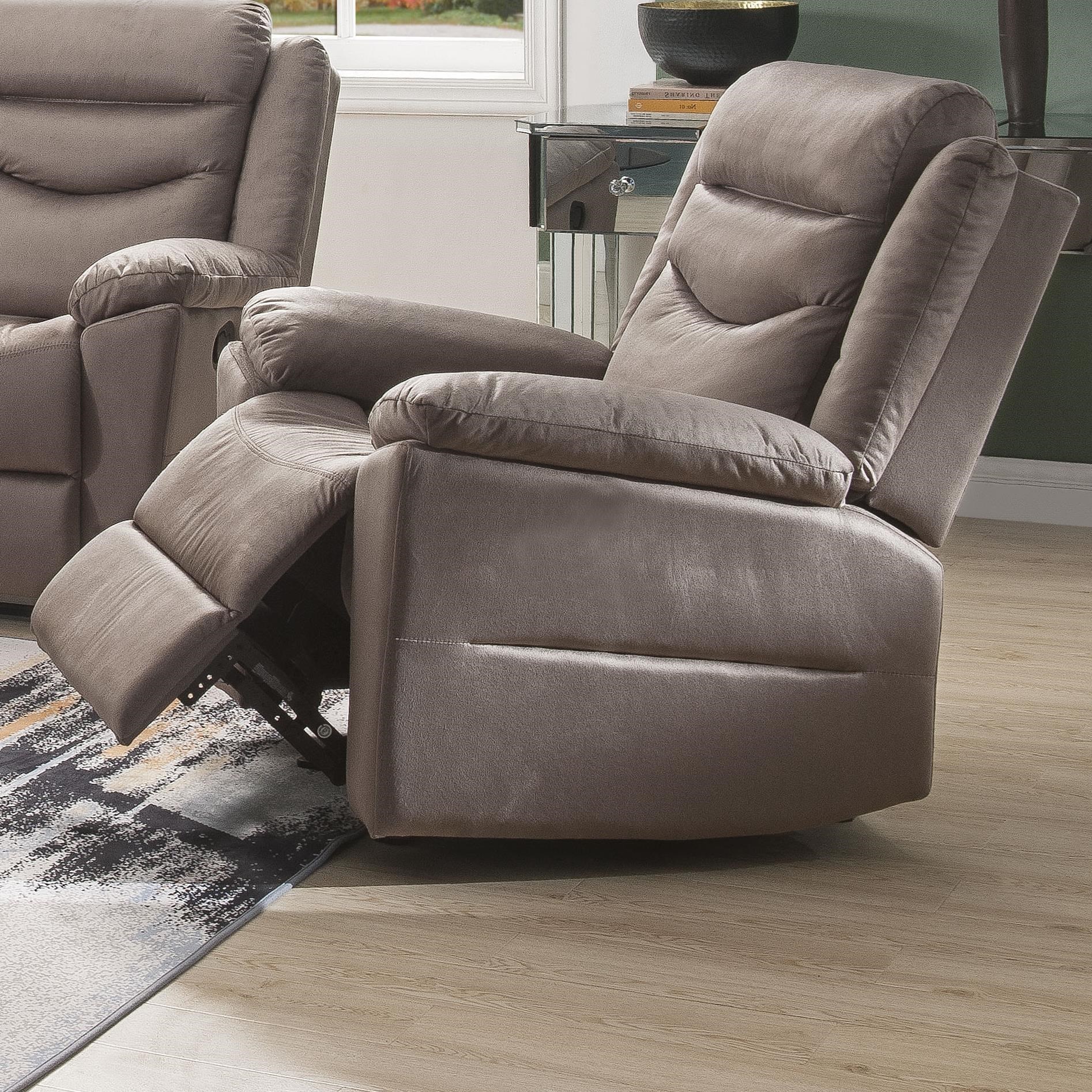 Acme Furniture Fiacre Casual Glider Recliner Value City Furniture