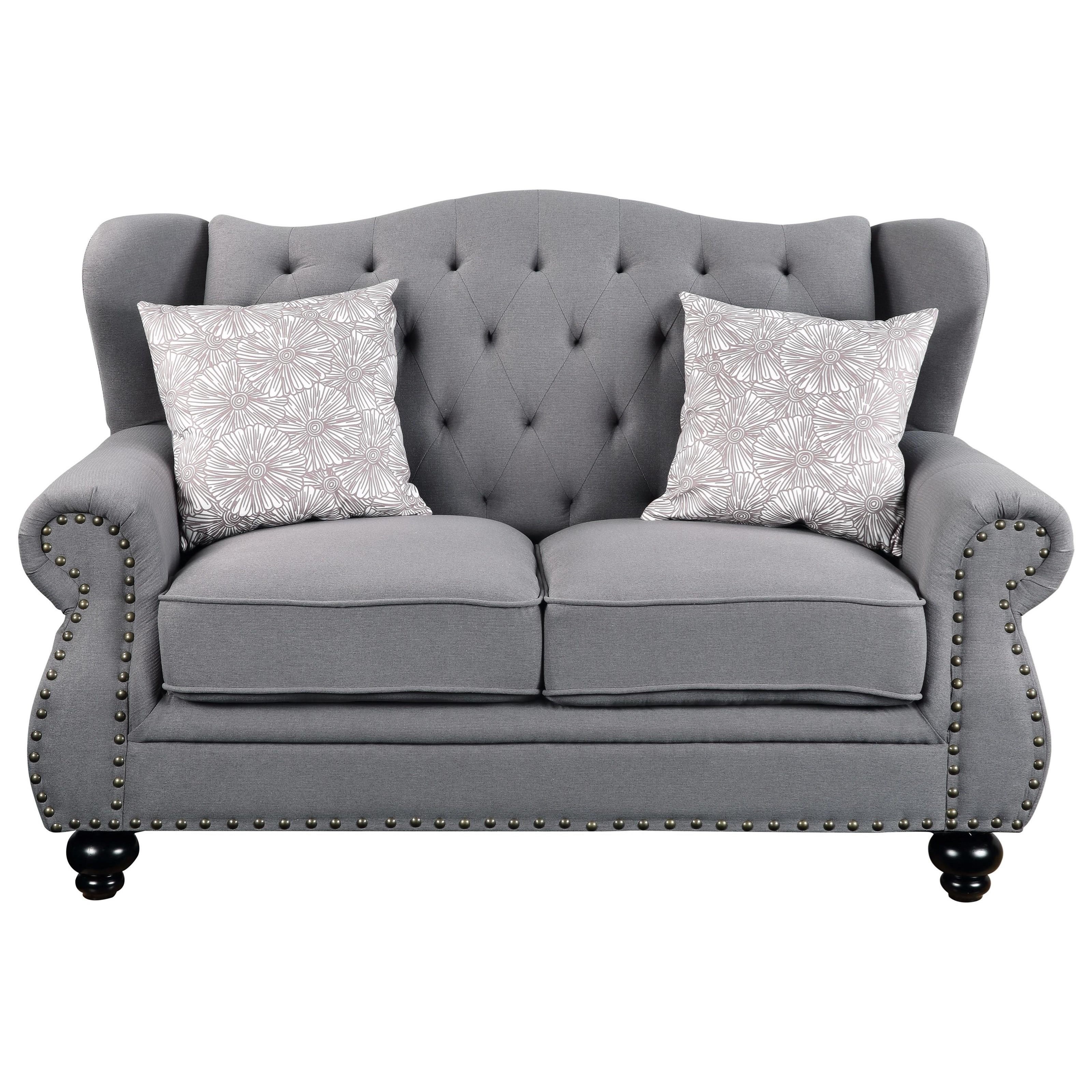 Acme Furniture Hannes Traditional Loveseat with Tufted Back Dream