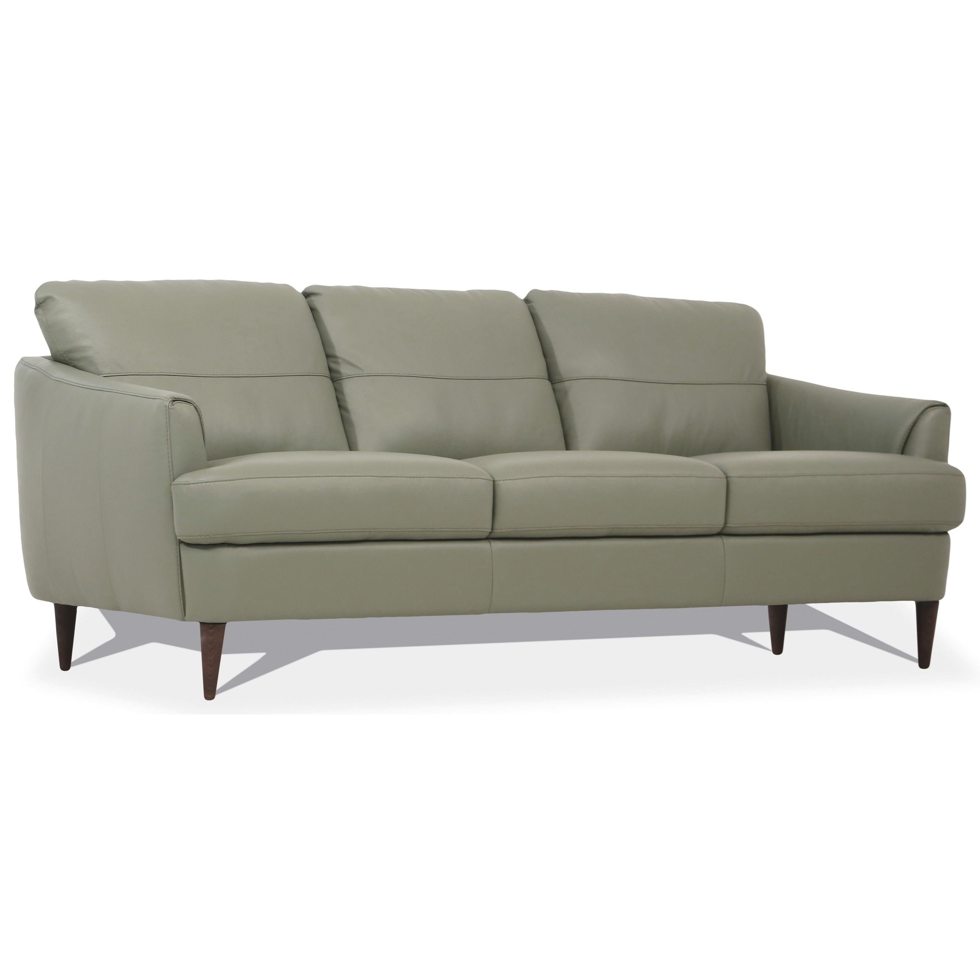 Acme Furniture Helena 54570 Contemporary Leather Sofa | Corner