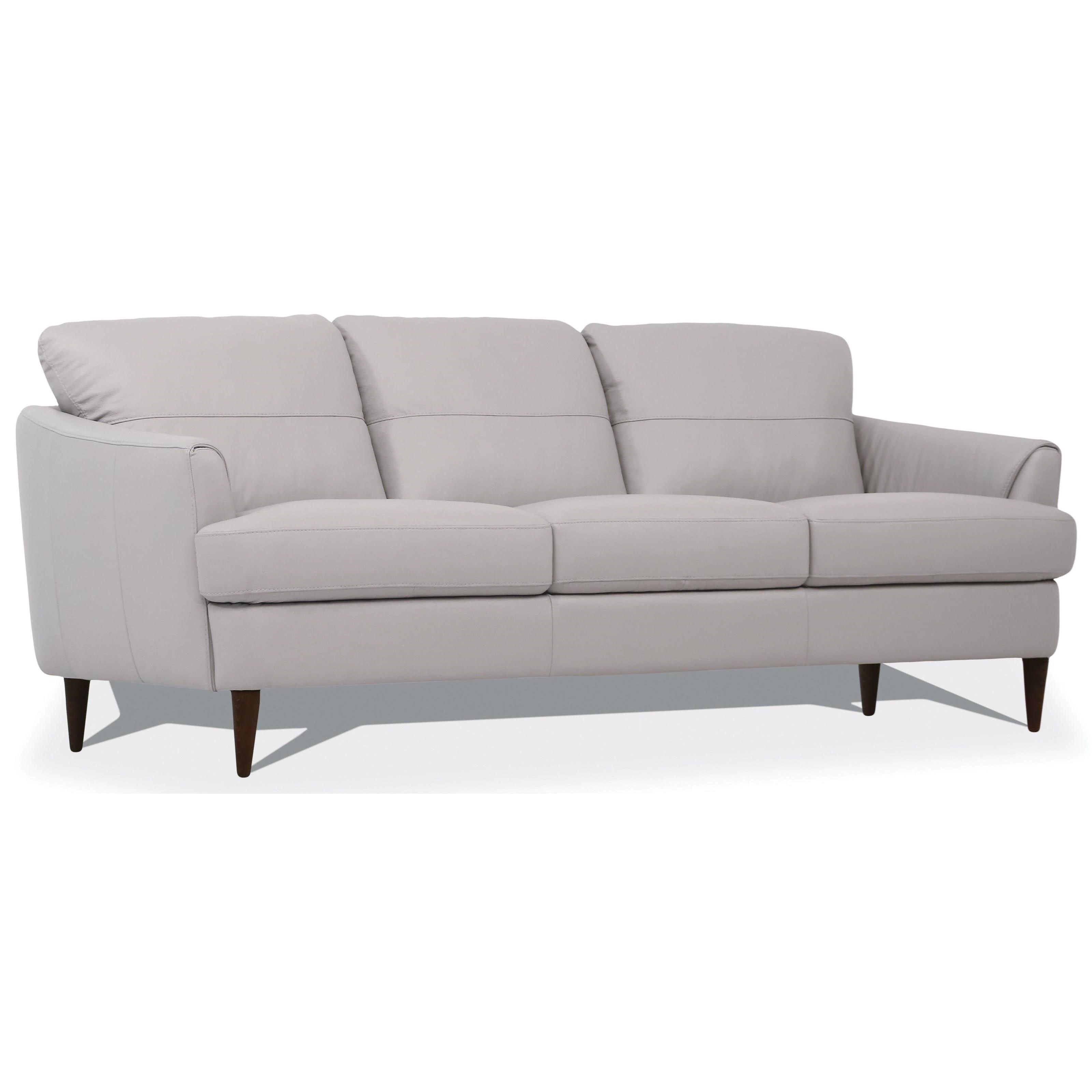 Acme Furniture Helena 54575 Contemporary Leather Sofa | Corner