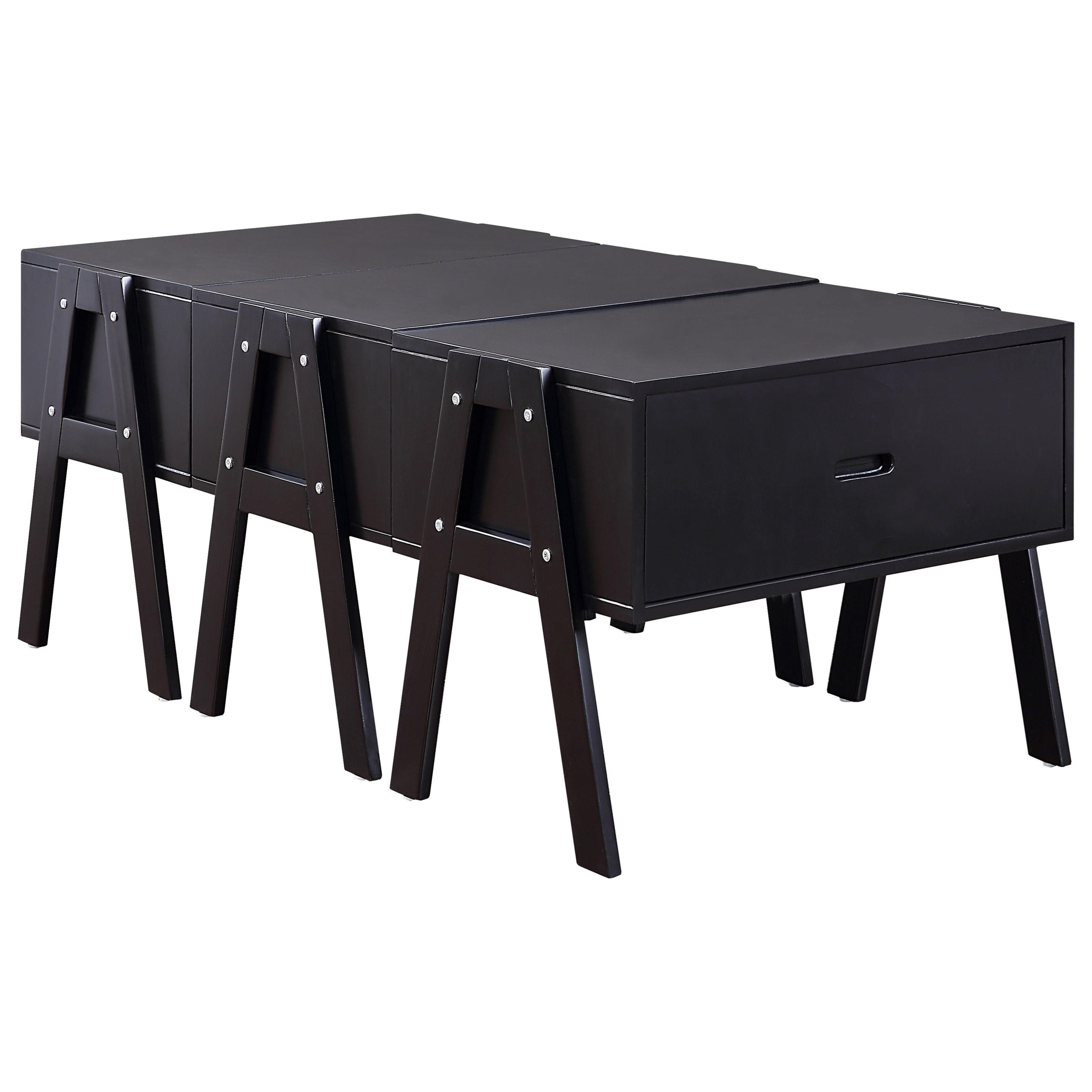 Acme Furniture Lonny Convertible Coffee Table Folds Into Tall
