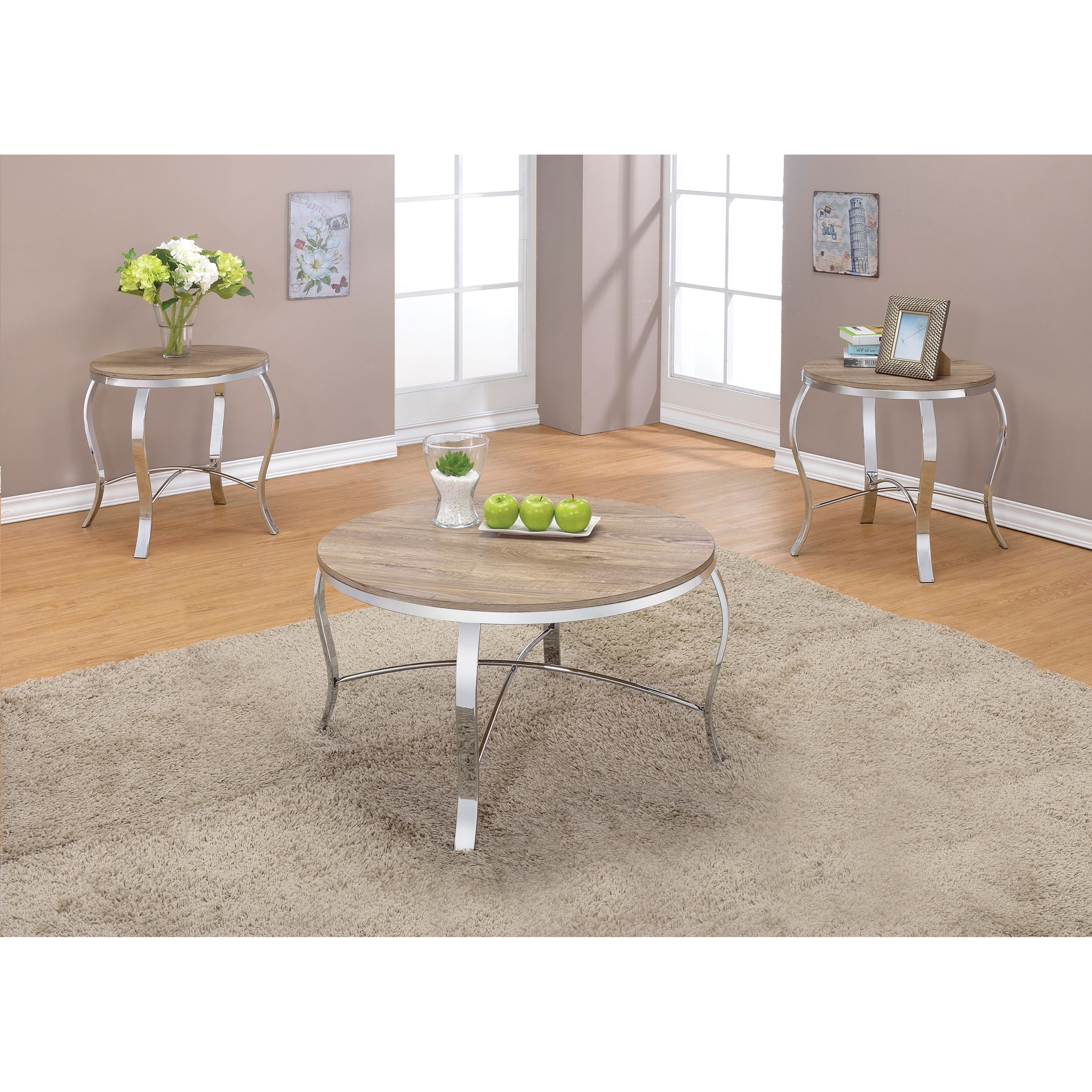 Acme Furniture Malai Cocktail/End Table 3 Piece Set Dream Home Interiors End Tables