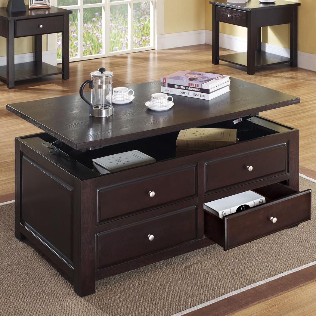 Acme Furniture Malden 80257 Contemporary Lift Top Coffee Table with