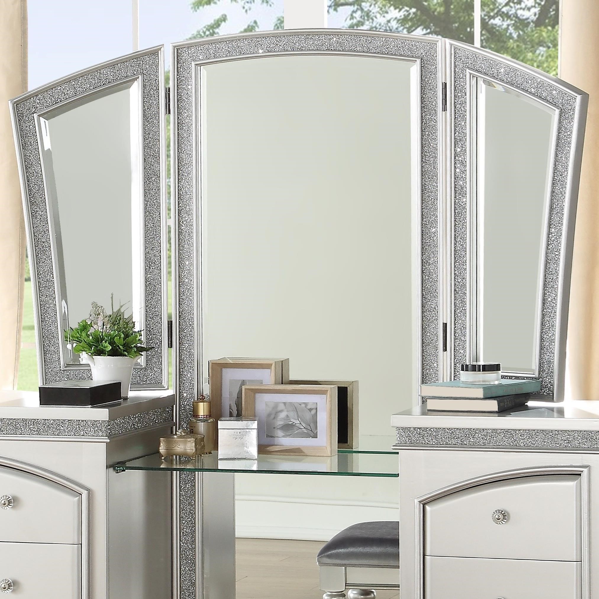 Acme Furniture Maverick Glam Vanity Mirror Value City Furniture