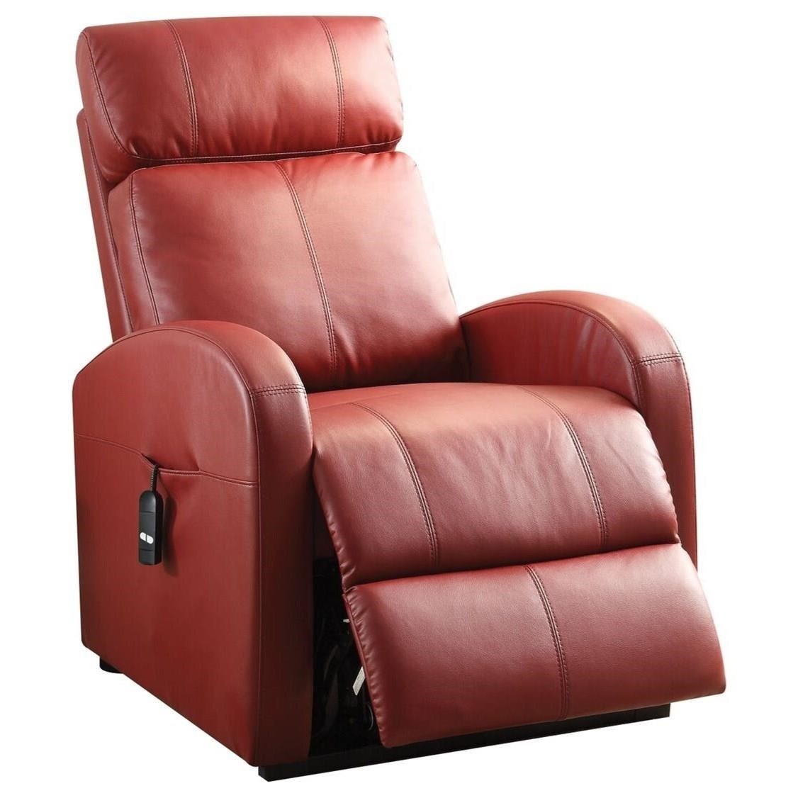 Acme Furniture Ricardo Transitional Power Lift Recliner with Sloped