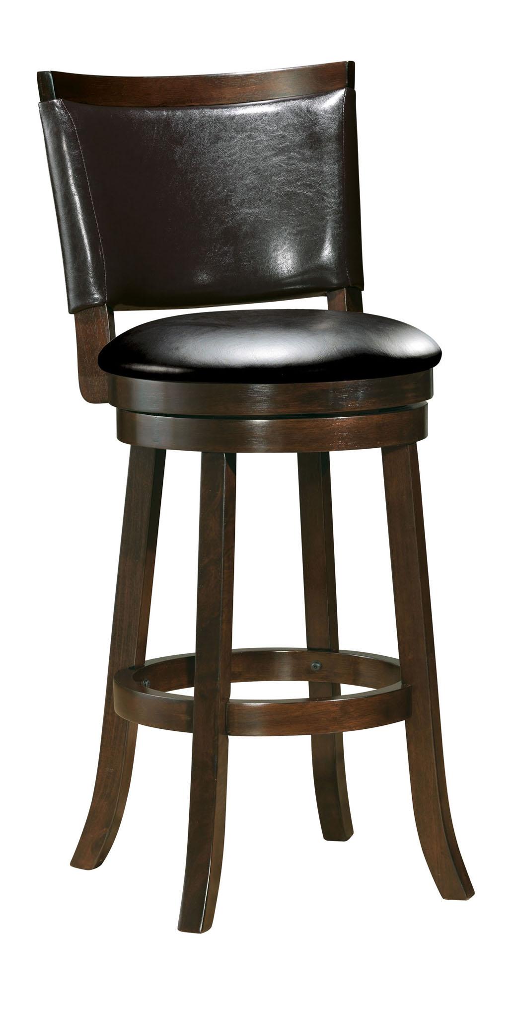 Acme Furniture Tabib 96085 Contemporary Swivel Bar Stool with Faux