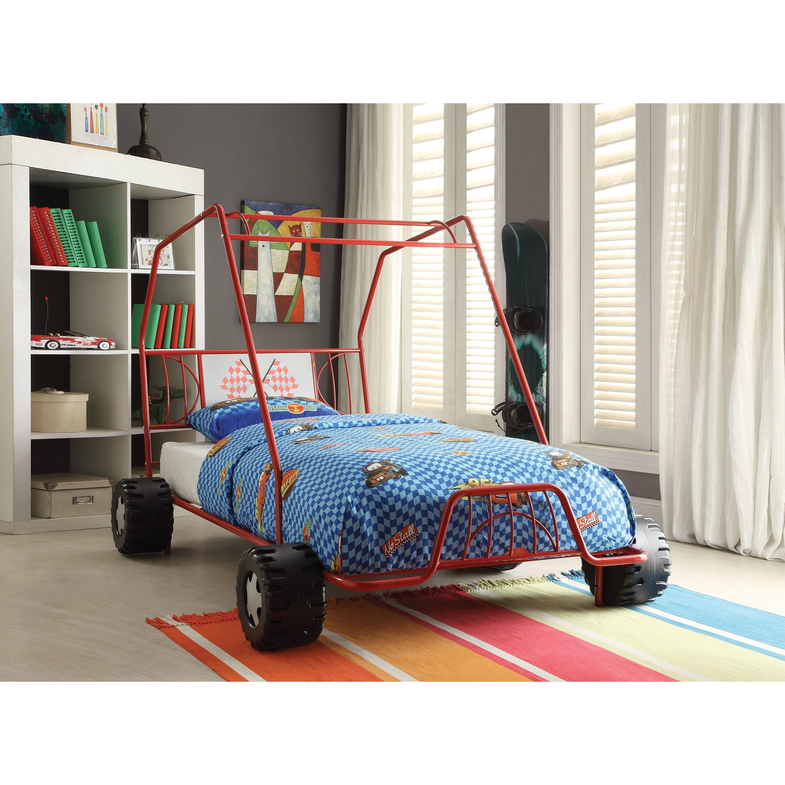Acme Furniture Xander Metal Go Kart Twin Bed A1 Furniture & Mattress