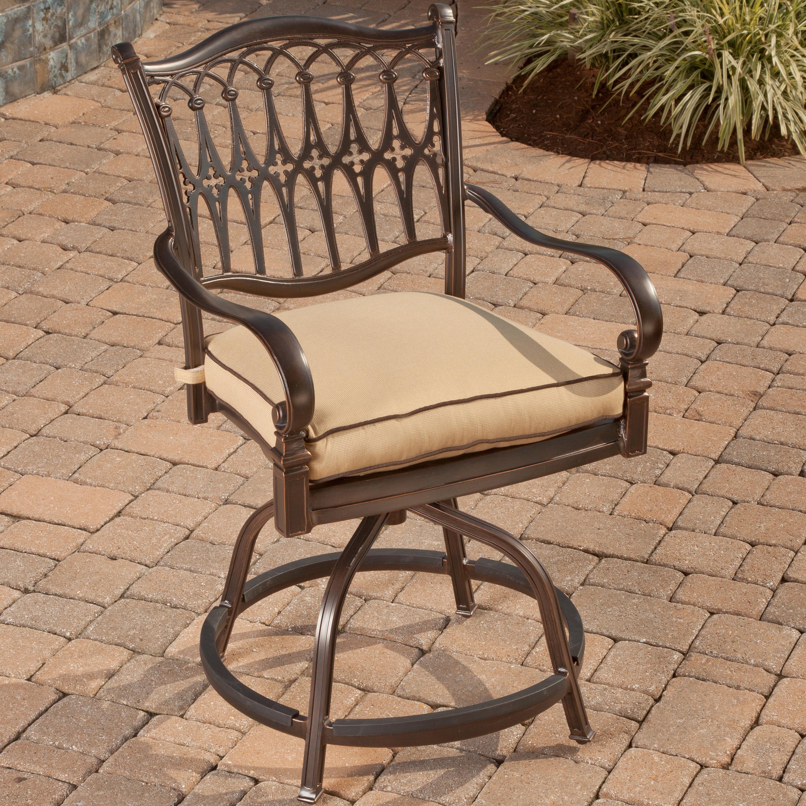 Agio Balmoral Swivel Bar Stool with Designed Chair Back Find Your