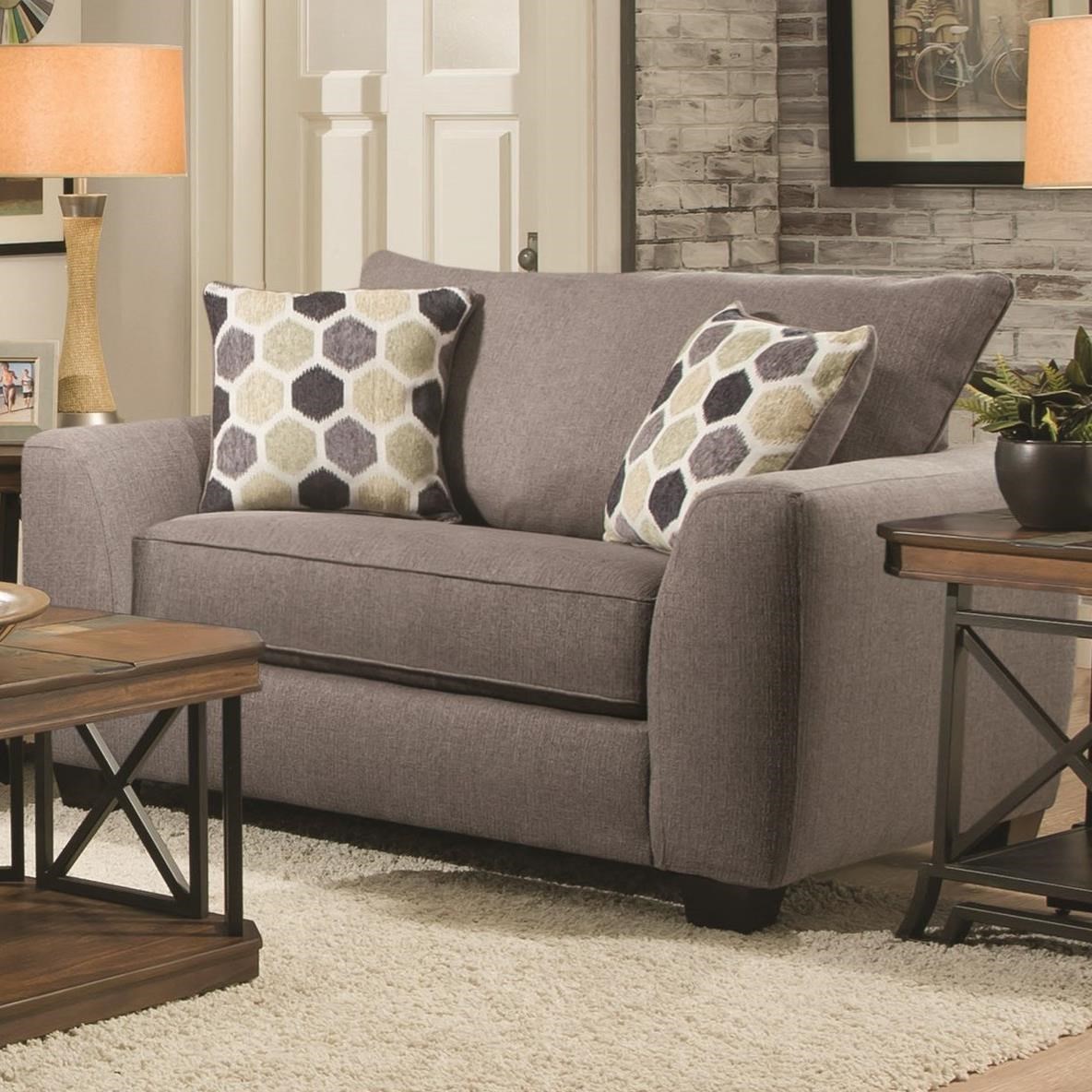 Albany 0416 Chair 1/2 with Loose Pillow Back A1 Furniture & Mattress