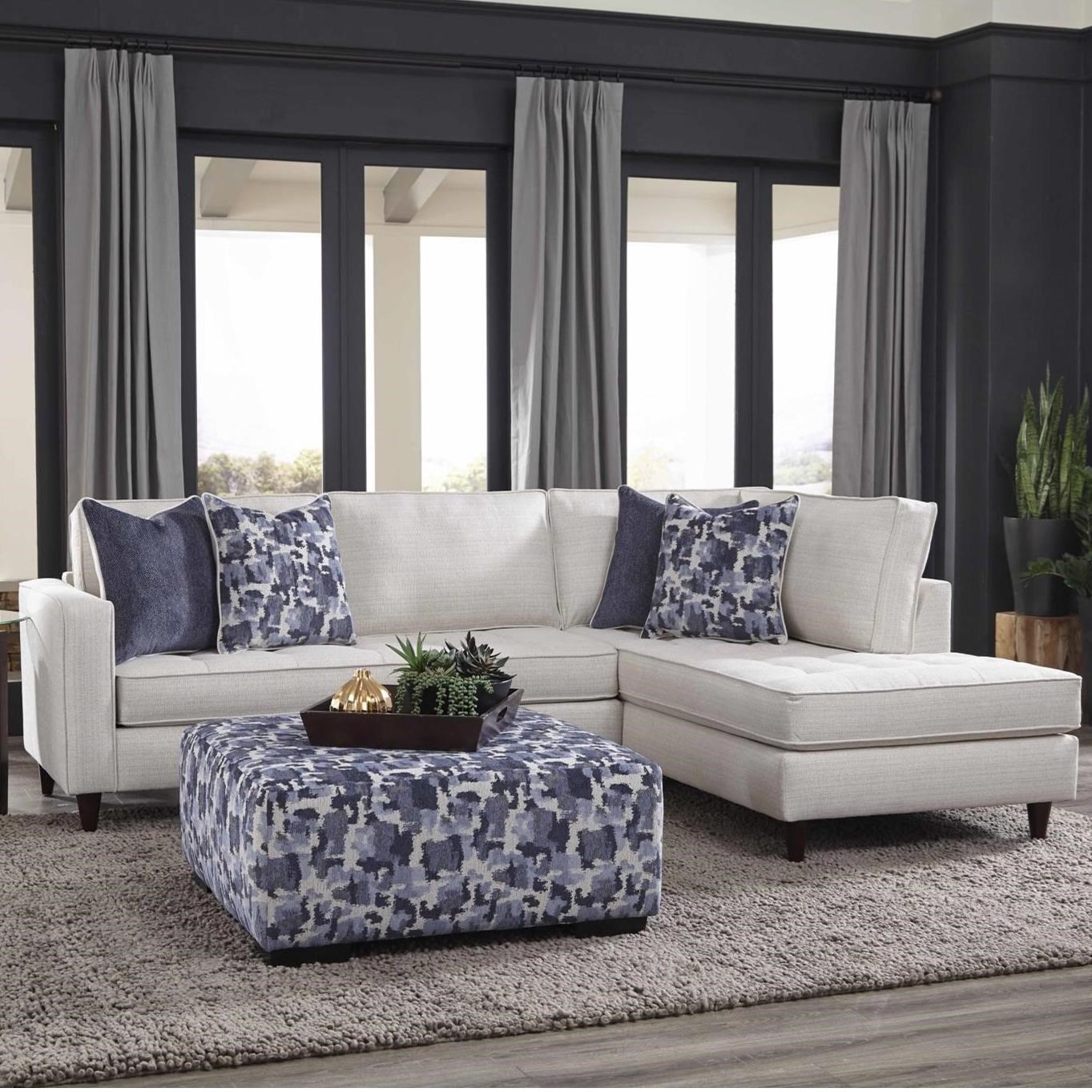 Albany 0470 Transitional Sectional Sofa with Track Arms A1 Furniture