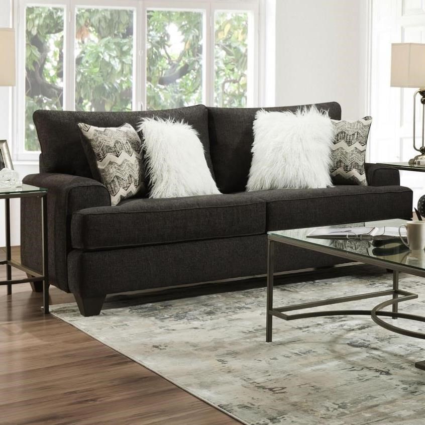 Albany 428 Transitional Full Sleeper Sofa with Wide Track Arms A1