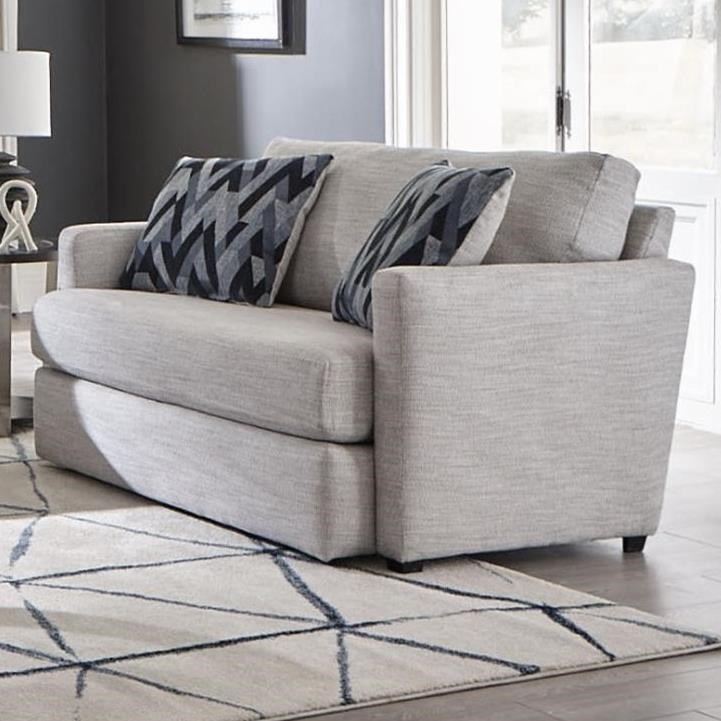 Albany 8355 Transitional Upholstered Chair with Wide Seat and Thin