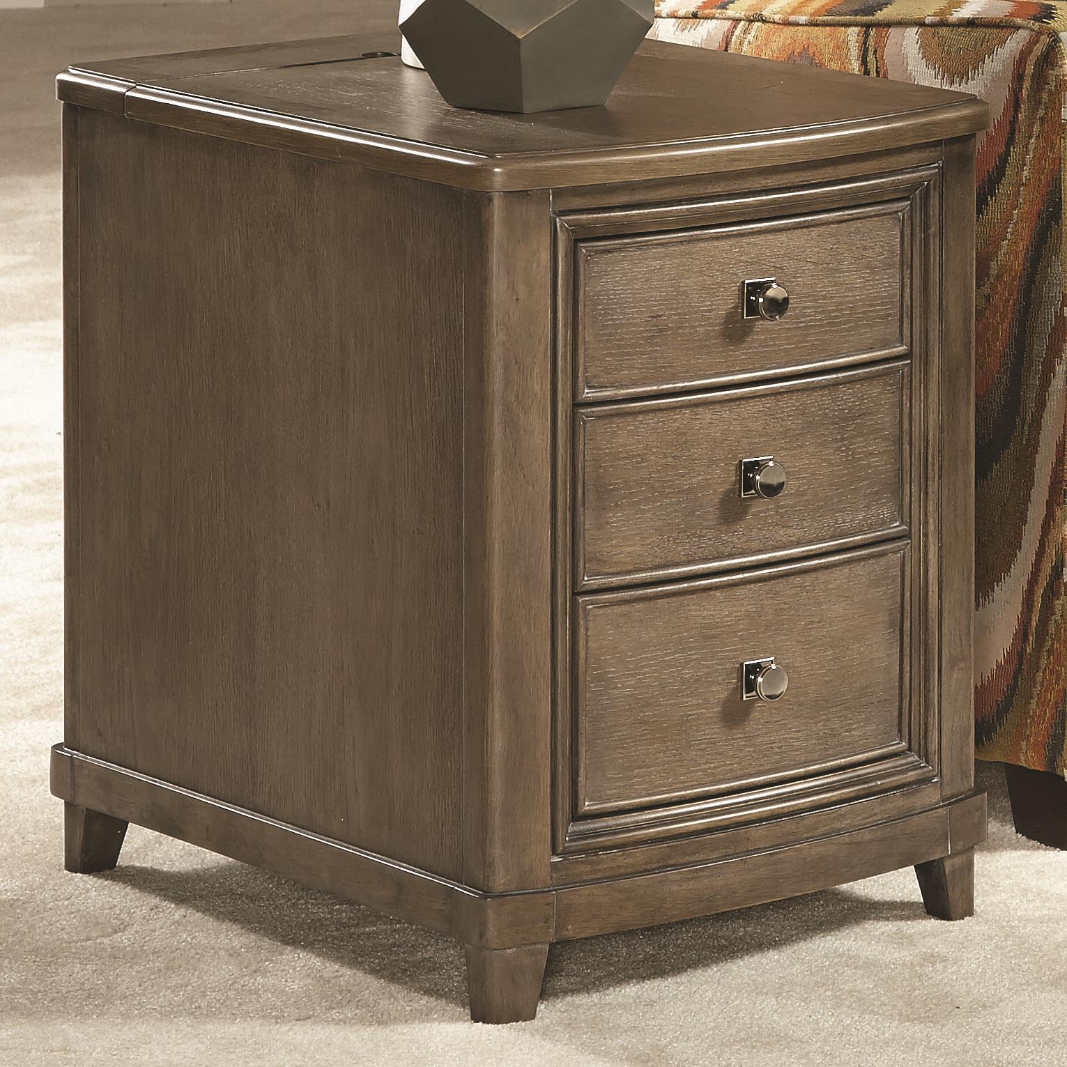 American Drew Park Studio Chairside Table with 3 Drawers