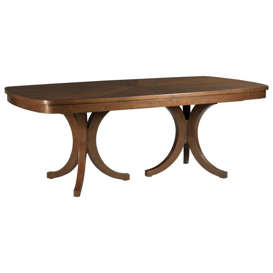 American Drew Vantage Transitional Dining Table with Removable Leaves