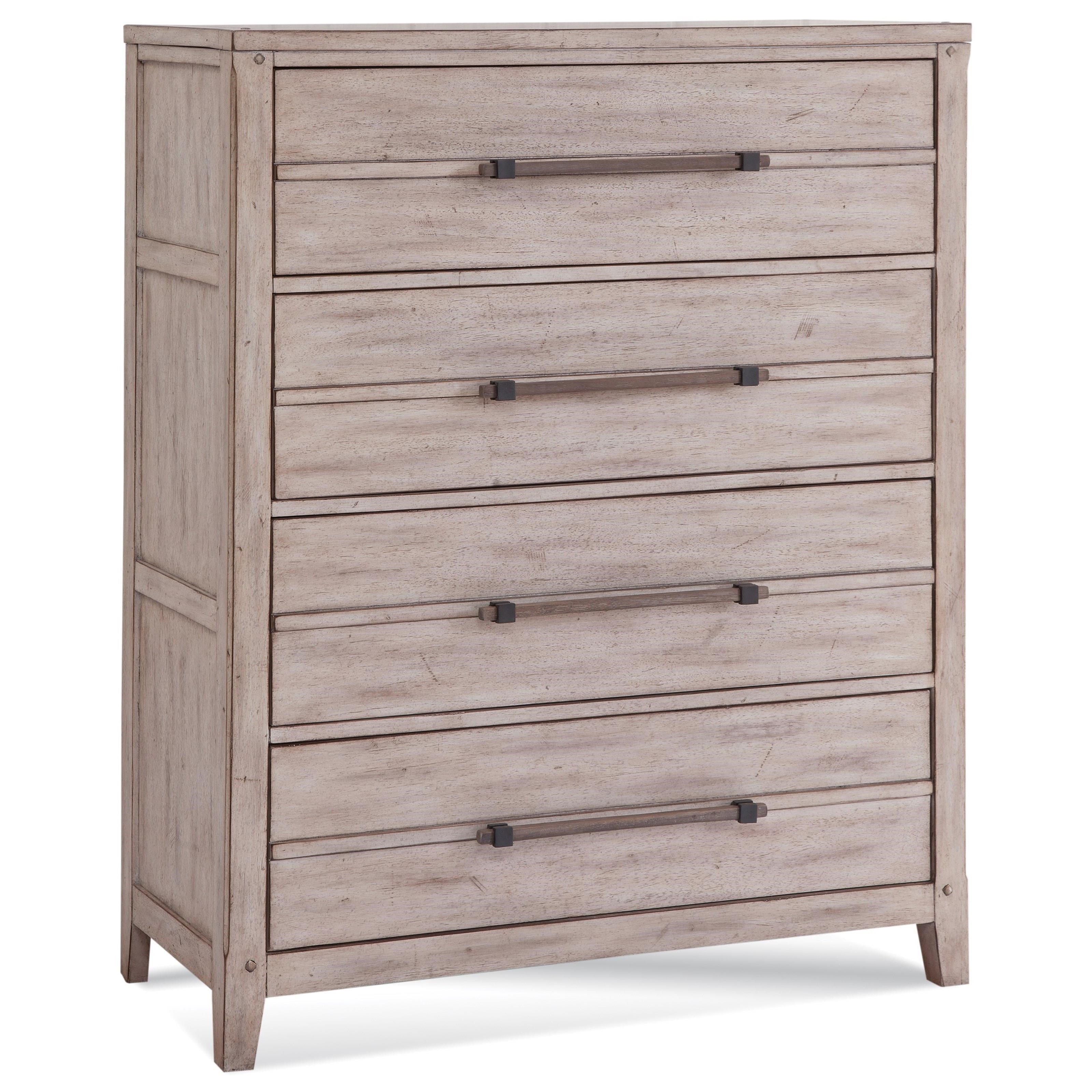 American Woodcrafters Aurora 2810150 Contemporary 4Drawer Chest Corner Furniture Drawer Chests