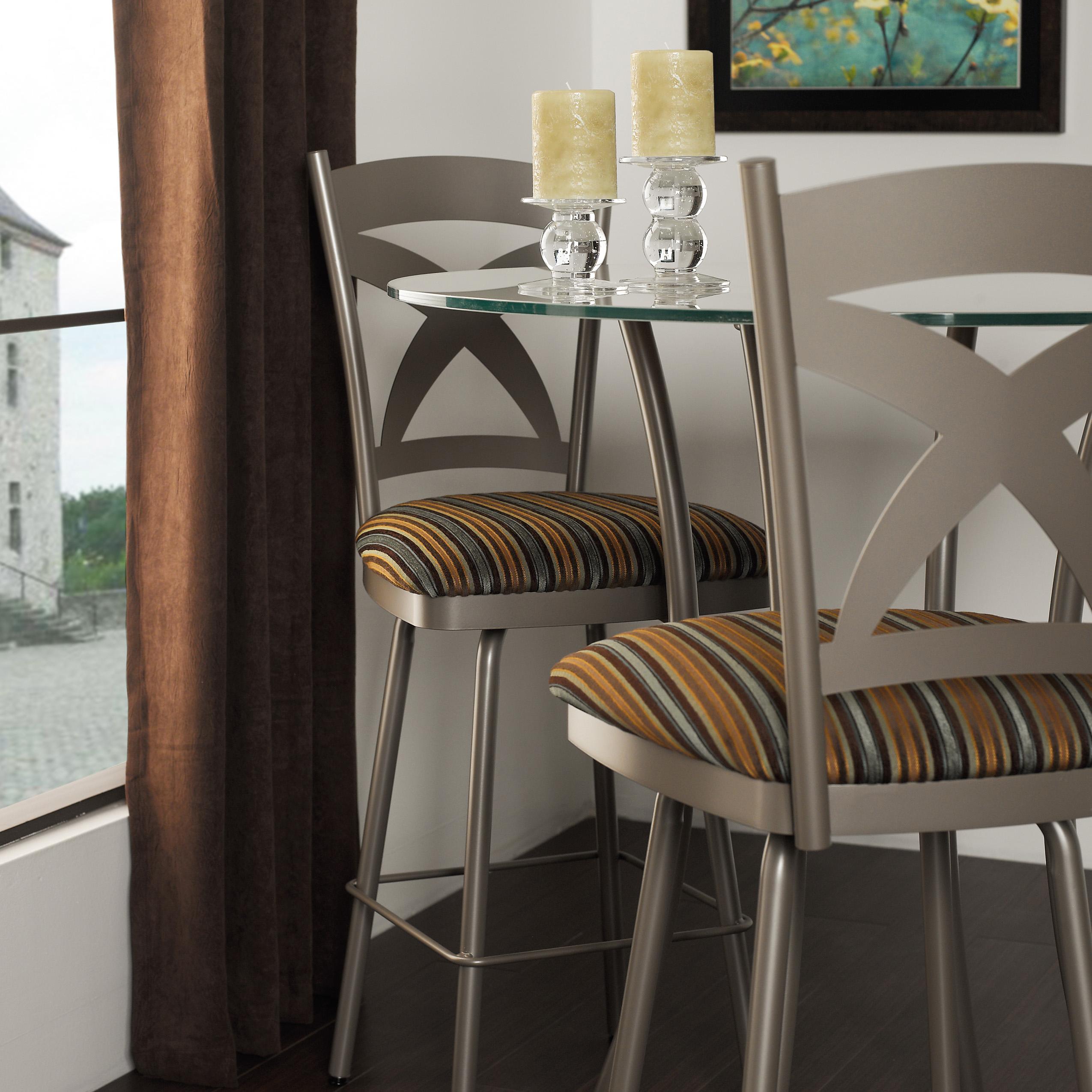 Amisco Stools Cottage Marcus Bar Stool with X Back Belfort Furniture