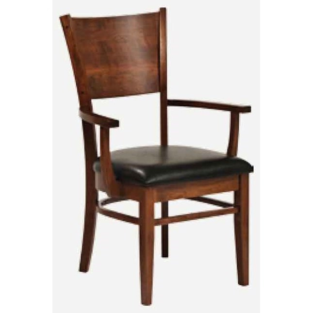 Amerix Chair Amish Impressions by Fusion Designs Americana AAACL Arm Chair - Leather ...