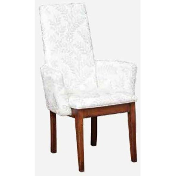 Bungalow Parson Arm Chair Fabric Seat Williams & Kay Dining Arm Chairs