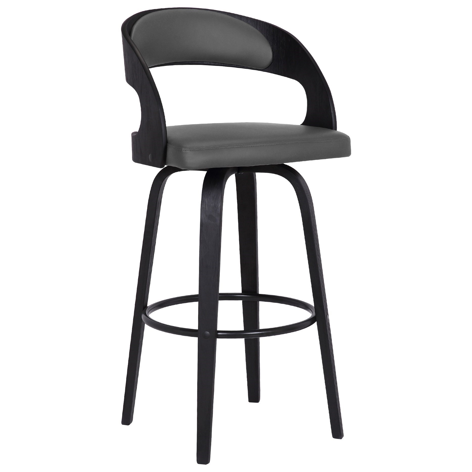 Shelly LCSHBAGRBL26 Contemporary 26" Counter Height Swivel Barstool in