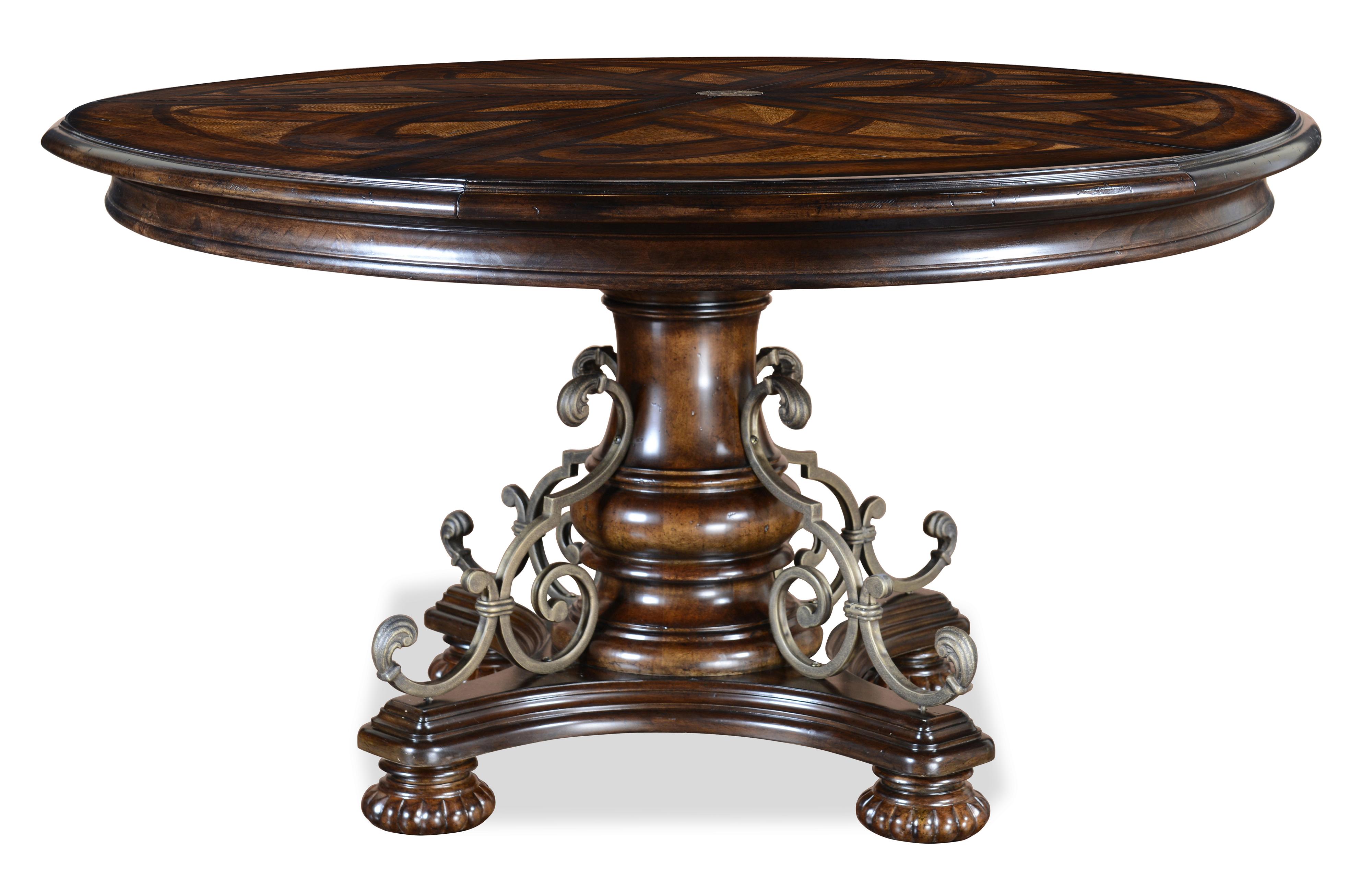 Round Dining Table With Leaf Art Furniture Inc Valencia Round Dining Table With Leaves