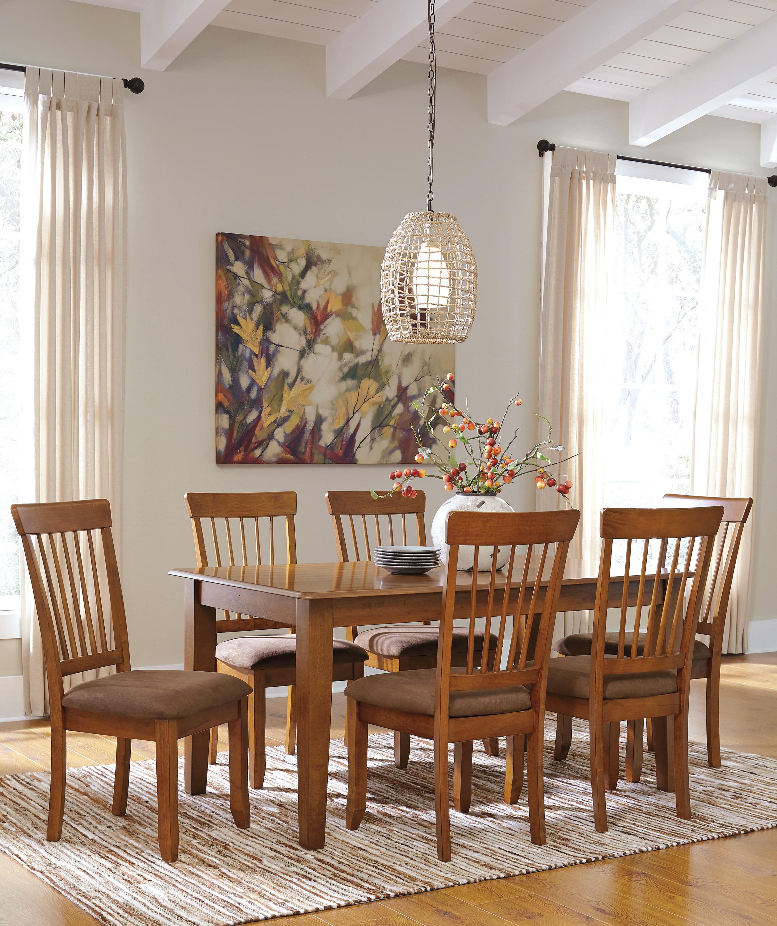 Ashley Furniture Berringer 7-Piece 36x60 Table & Chair Set | Furniture