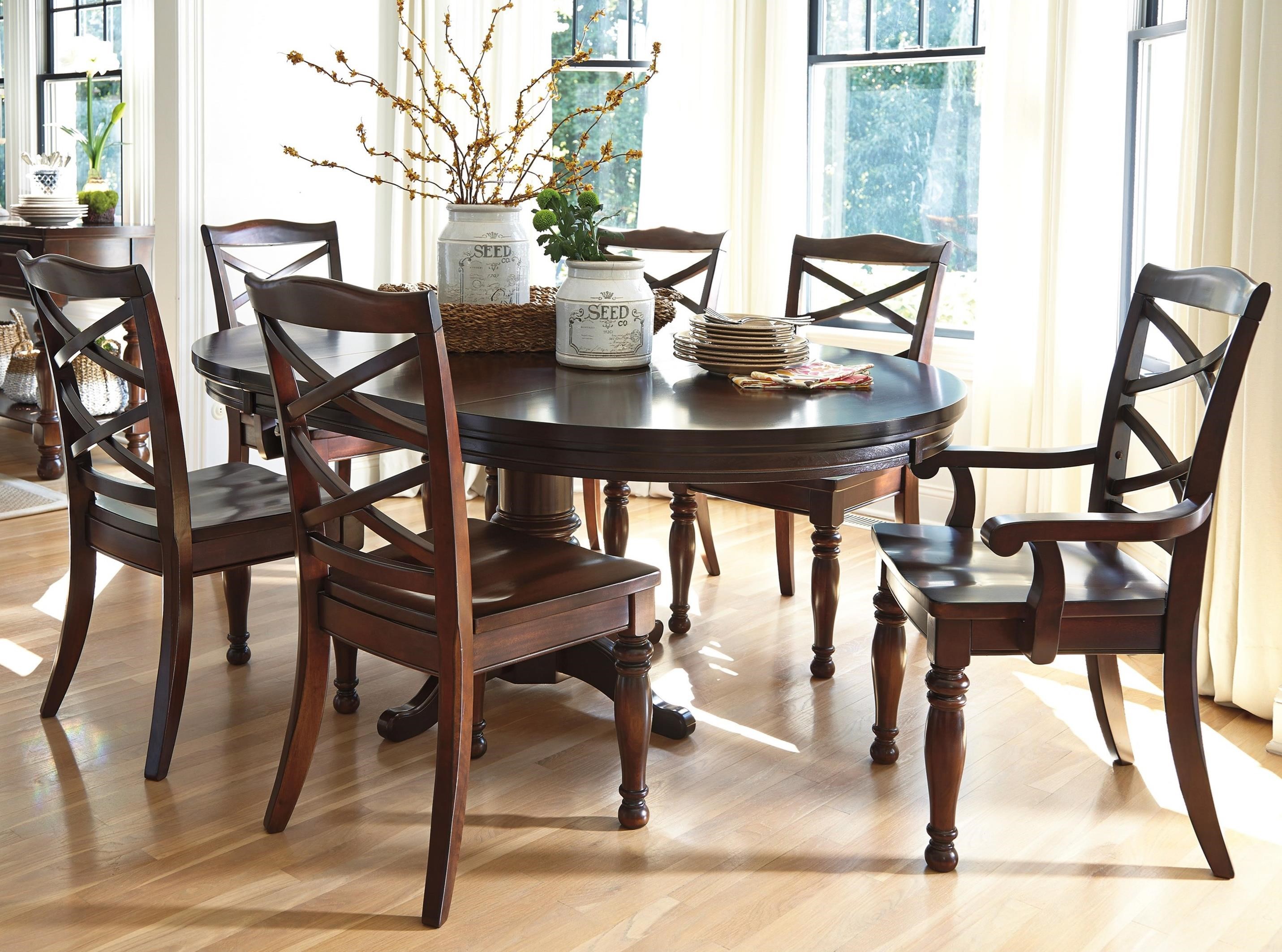 Ashley Furniture Porter D697-50B+50T+2x01A+4x01 7-Piece Round Dining