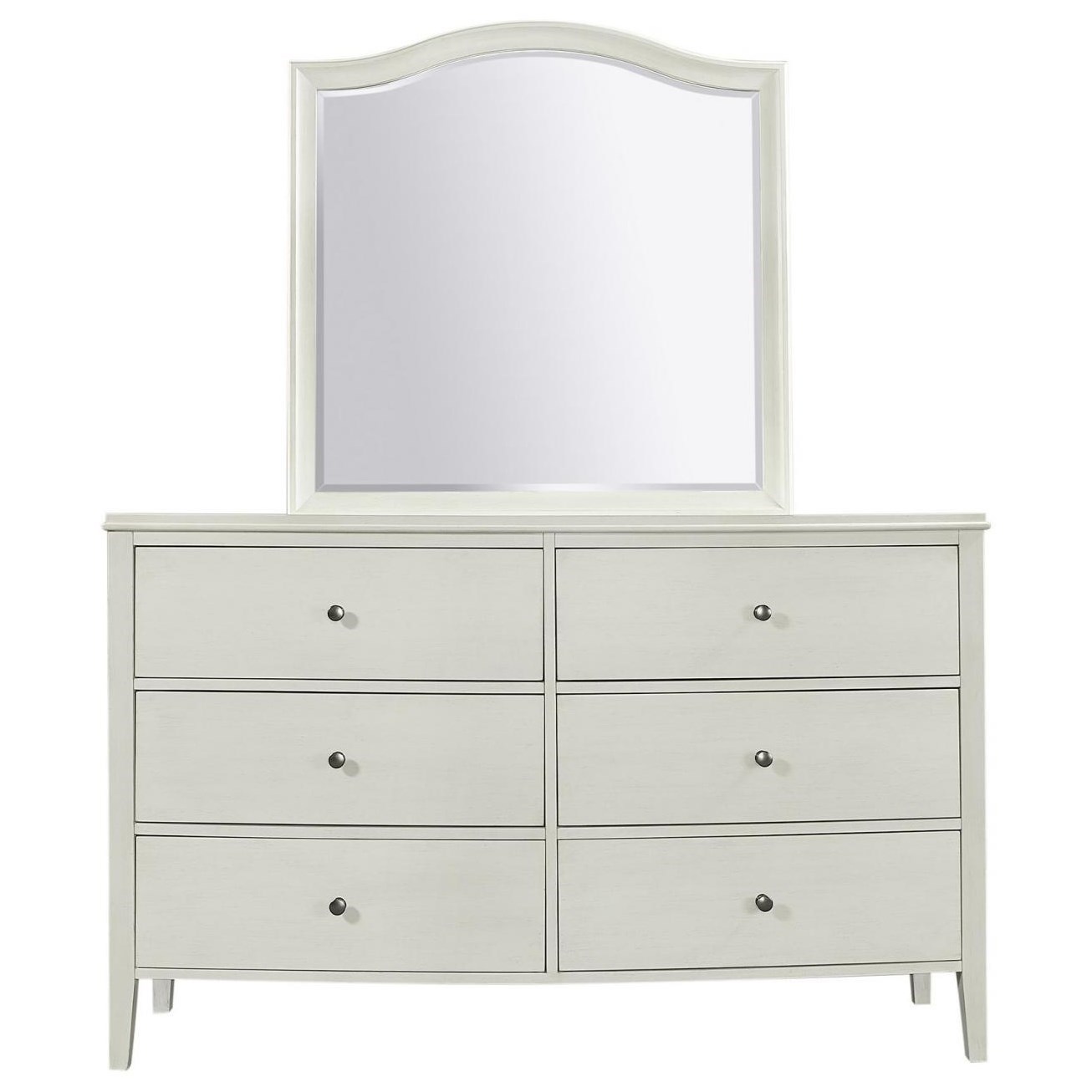 6 Drawer Dresser with Mirror