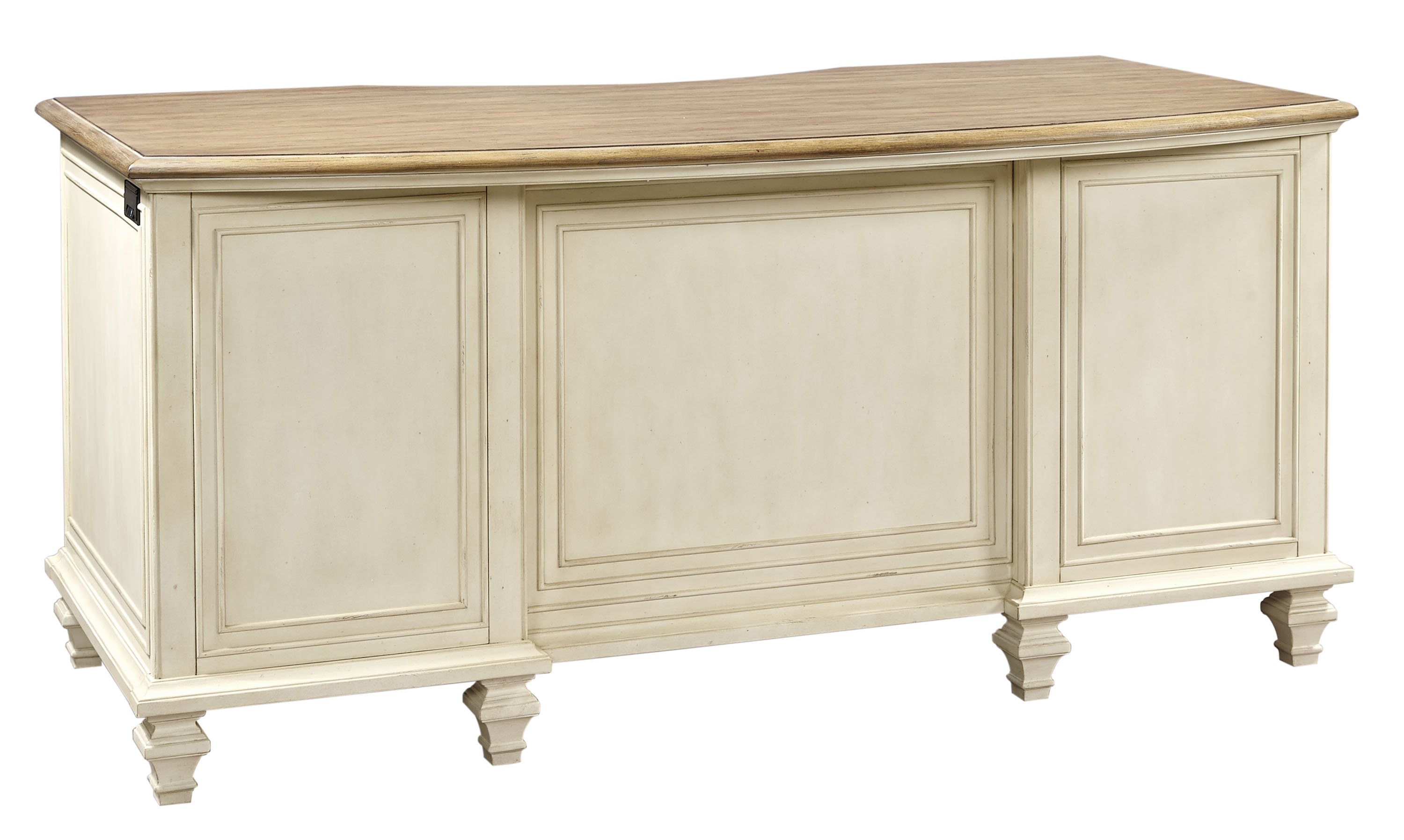 Aspenhome Cottonwood I67-303 Executive Desk with 2 Locking File Drawers