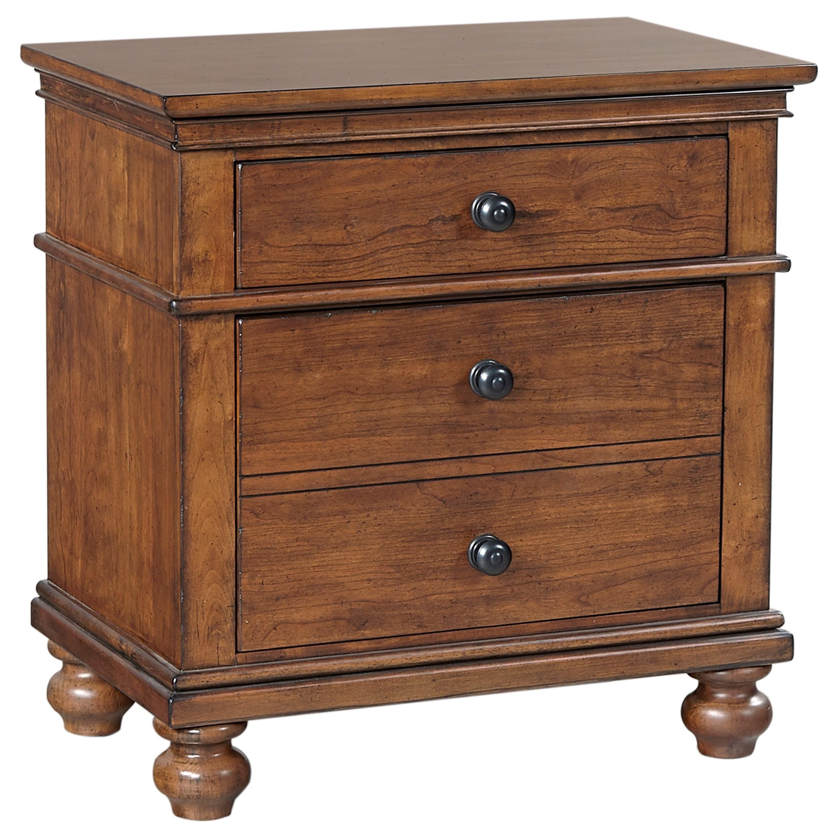 Aspenhome Oxford I07 450 WBR Transitional 2 Drawer Night Stand With AC 