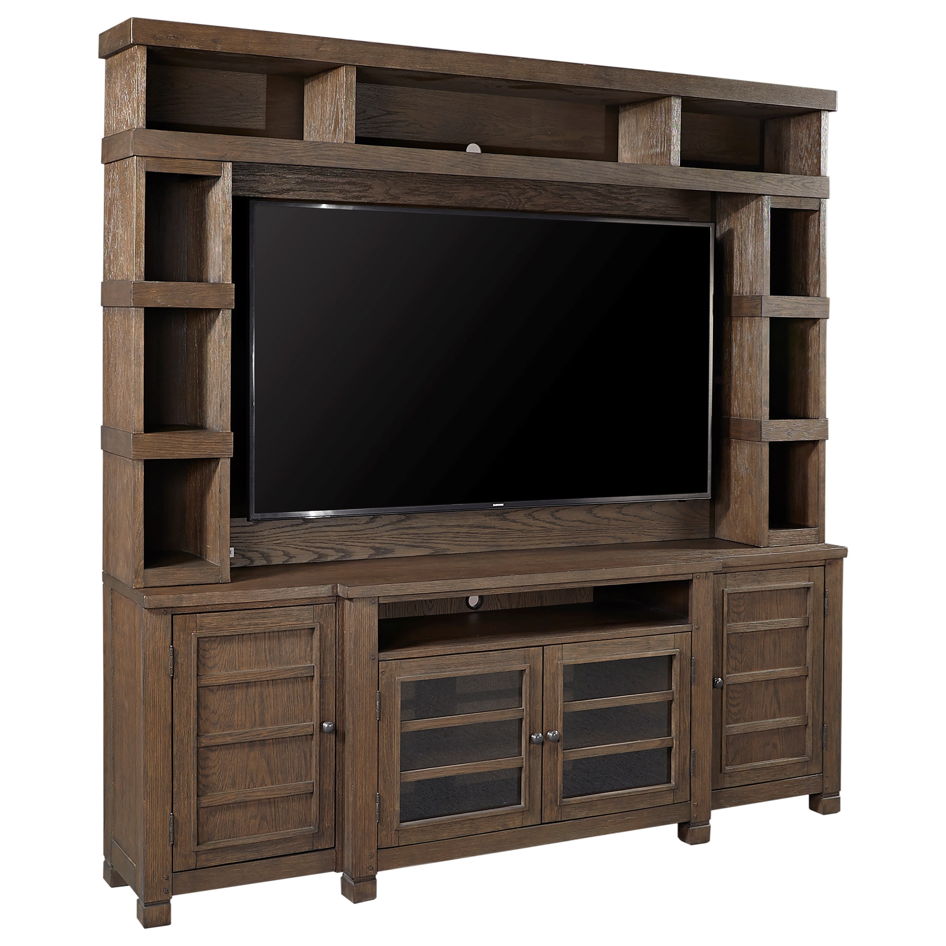 Aspenhome Tucker I45284+HBAR 84" Console and Hutch Upper Room Home