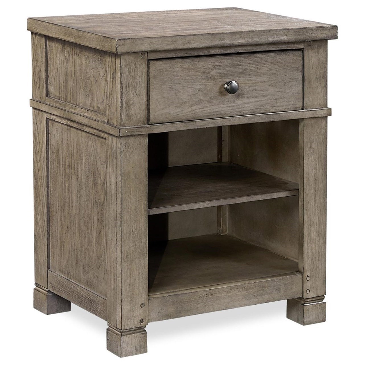 1 Drawer Nightstand with Felt Lined Drawer Sadler's Home Furnishings