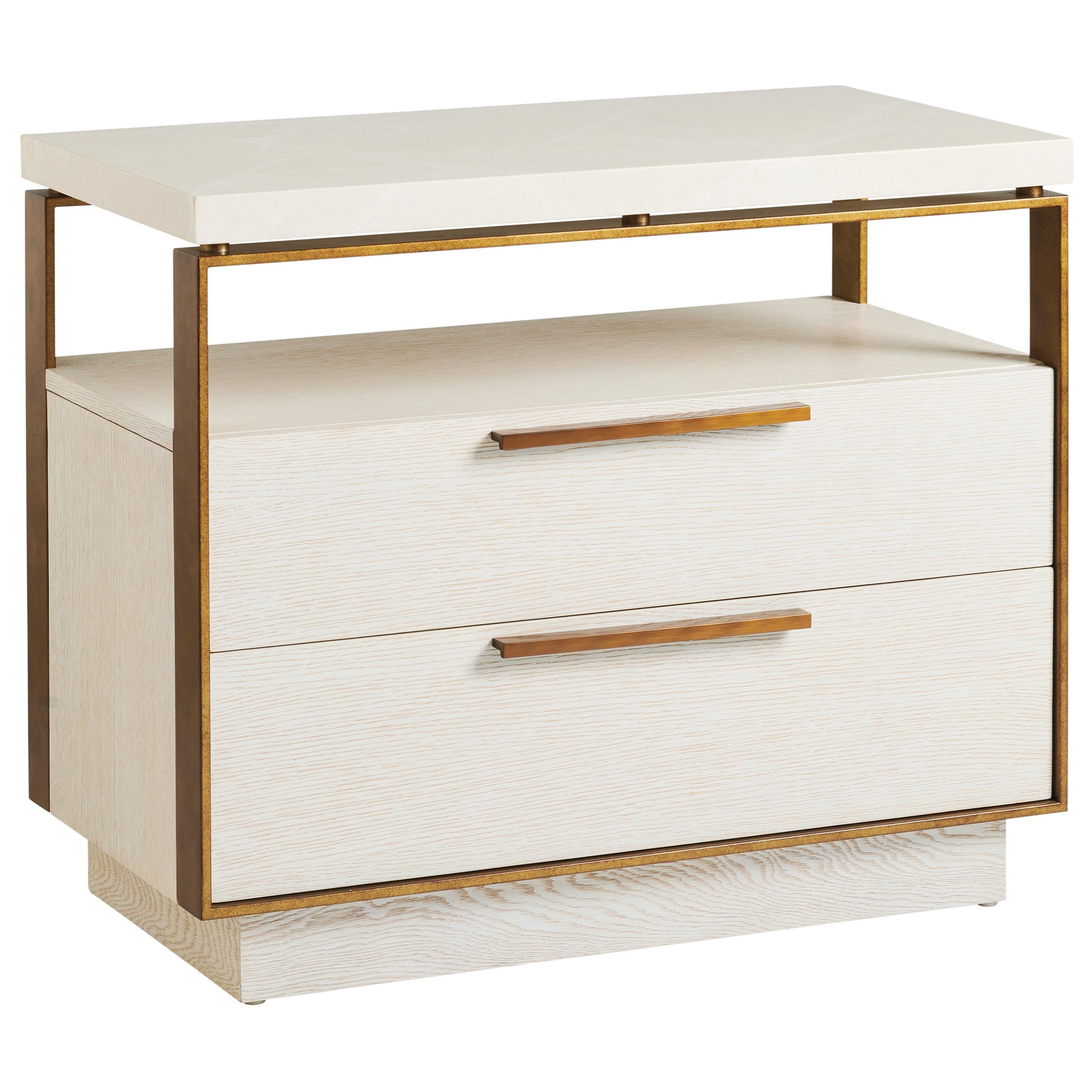 Barclay Butera Carmel Malpaso 2Drawer Bachelors Chest with Concours Marble Top Malouf