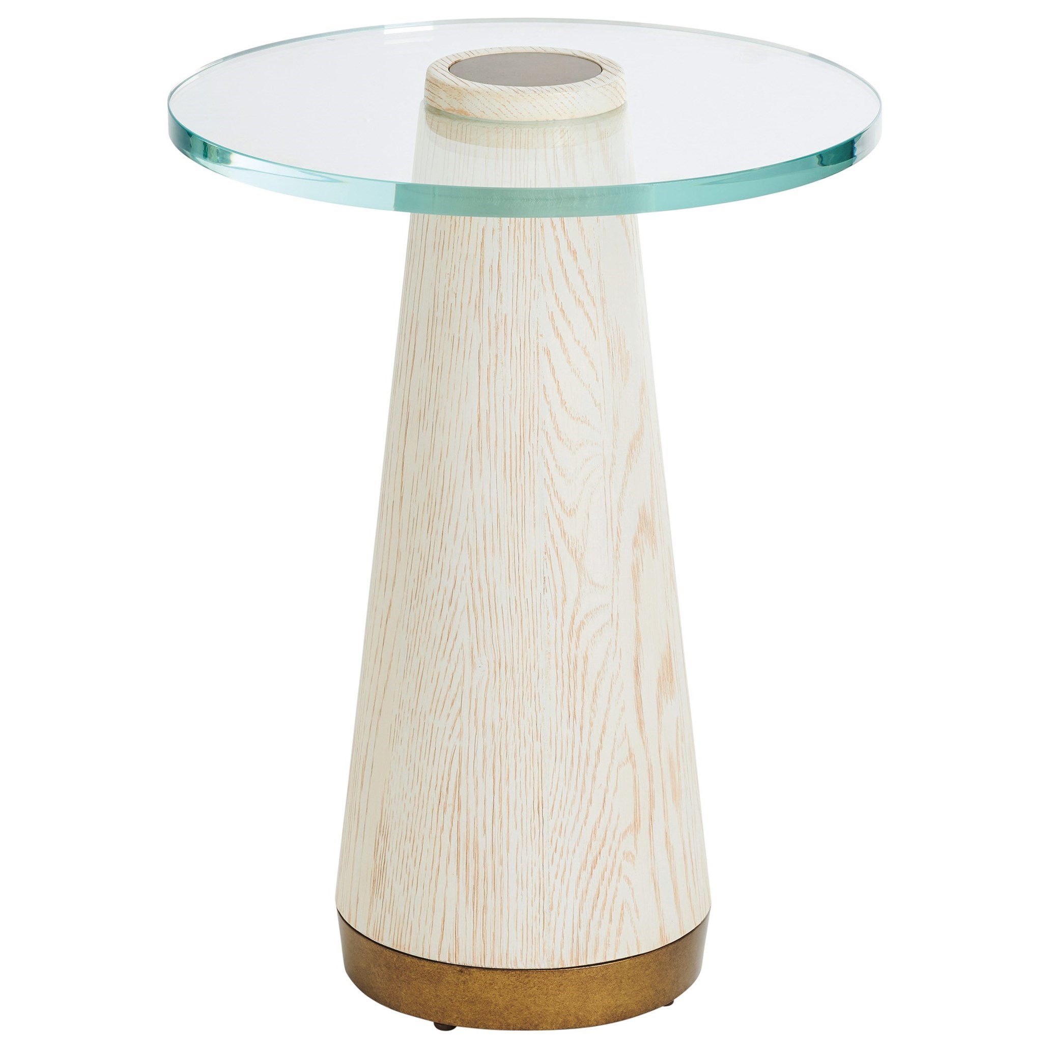 Barclay Butera Carmel Castlewood Glass Top Accent Table Belfort